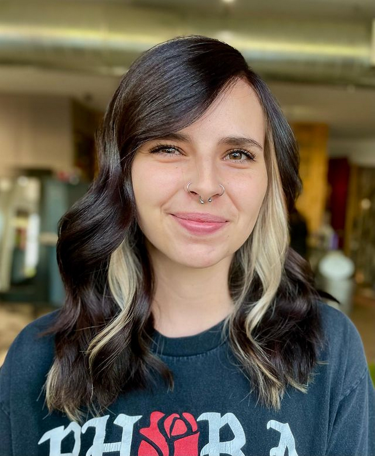 Black Hair With Blonde Streaks