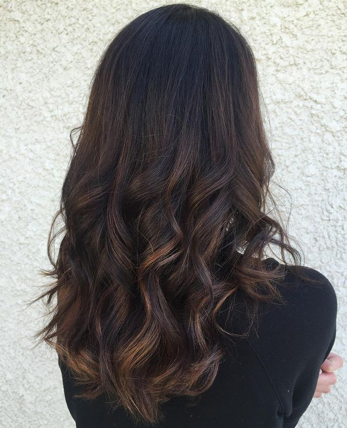 Chocolate and Caramel Peekaboo Highlights