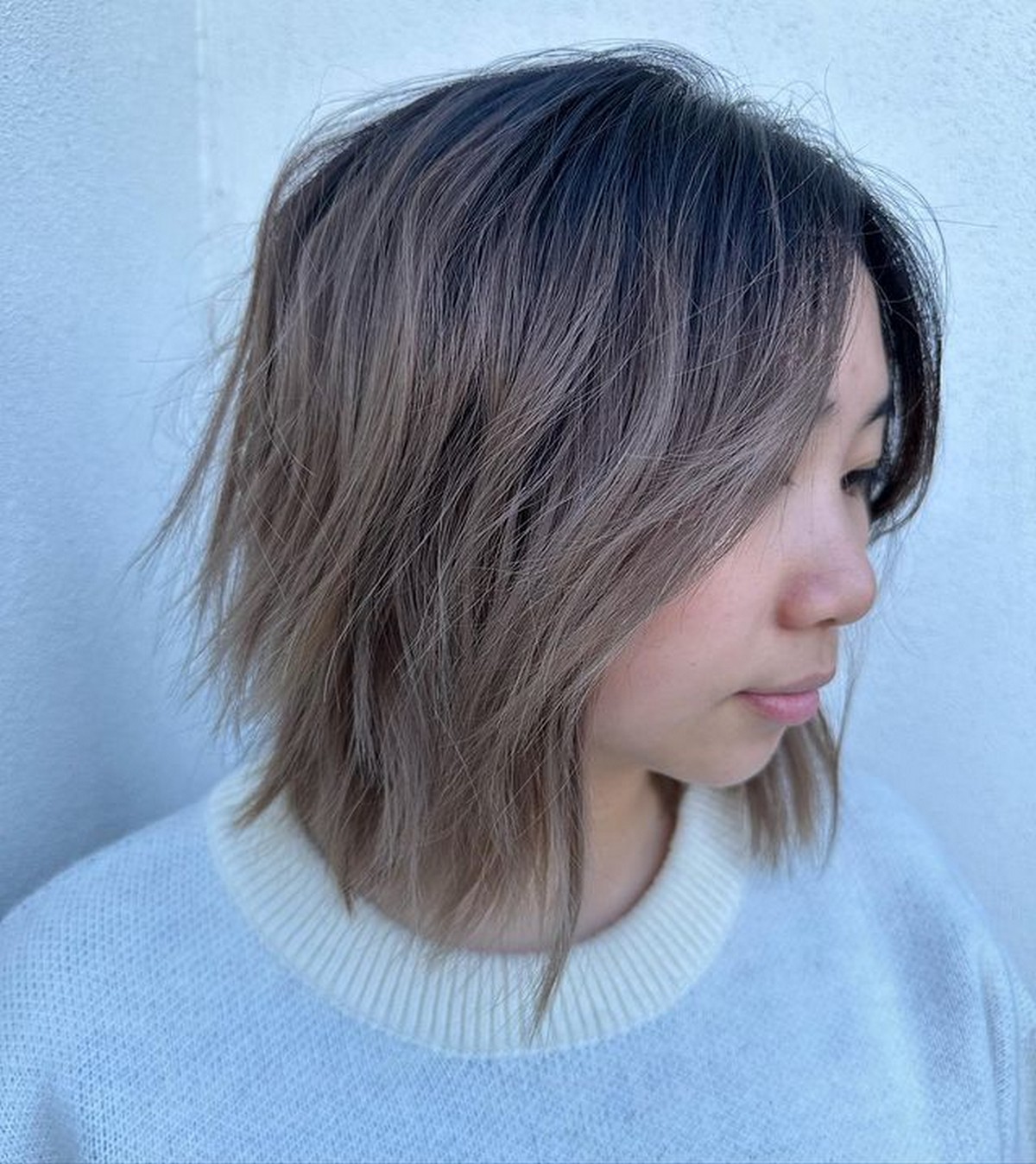 Shaggy Bob With Balayage