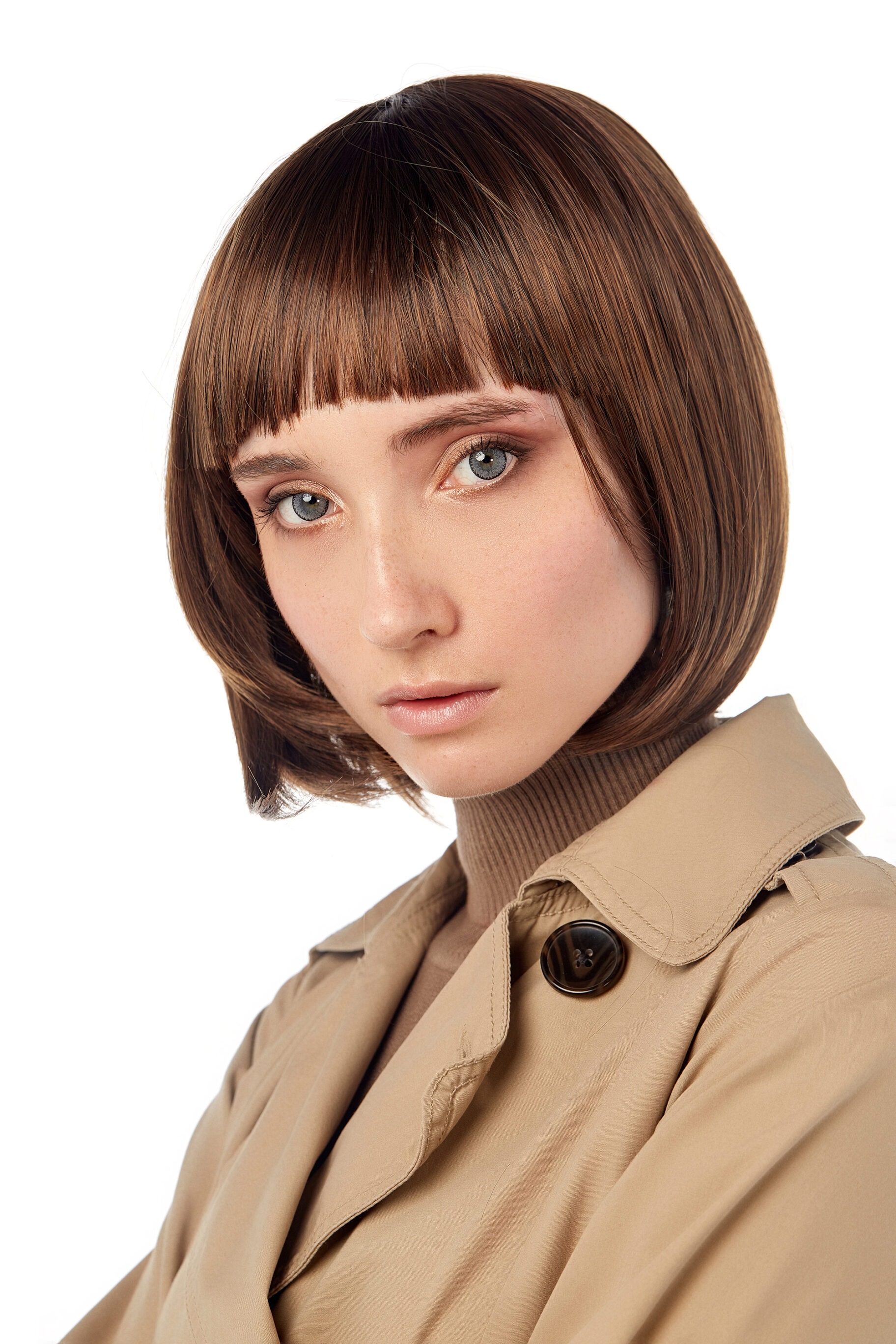 Blunt Bob With Side Bangs 