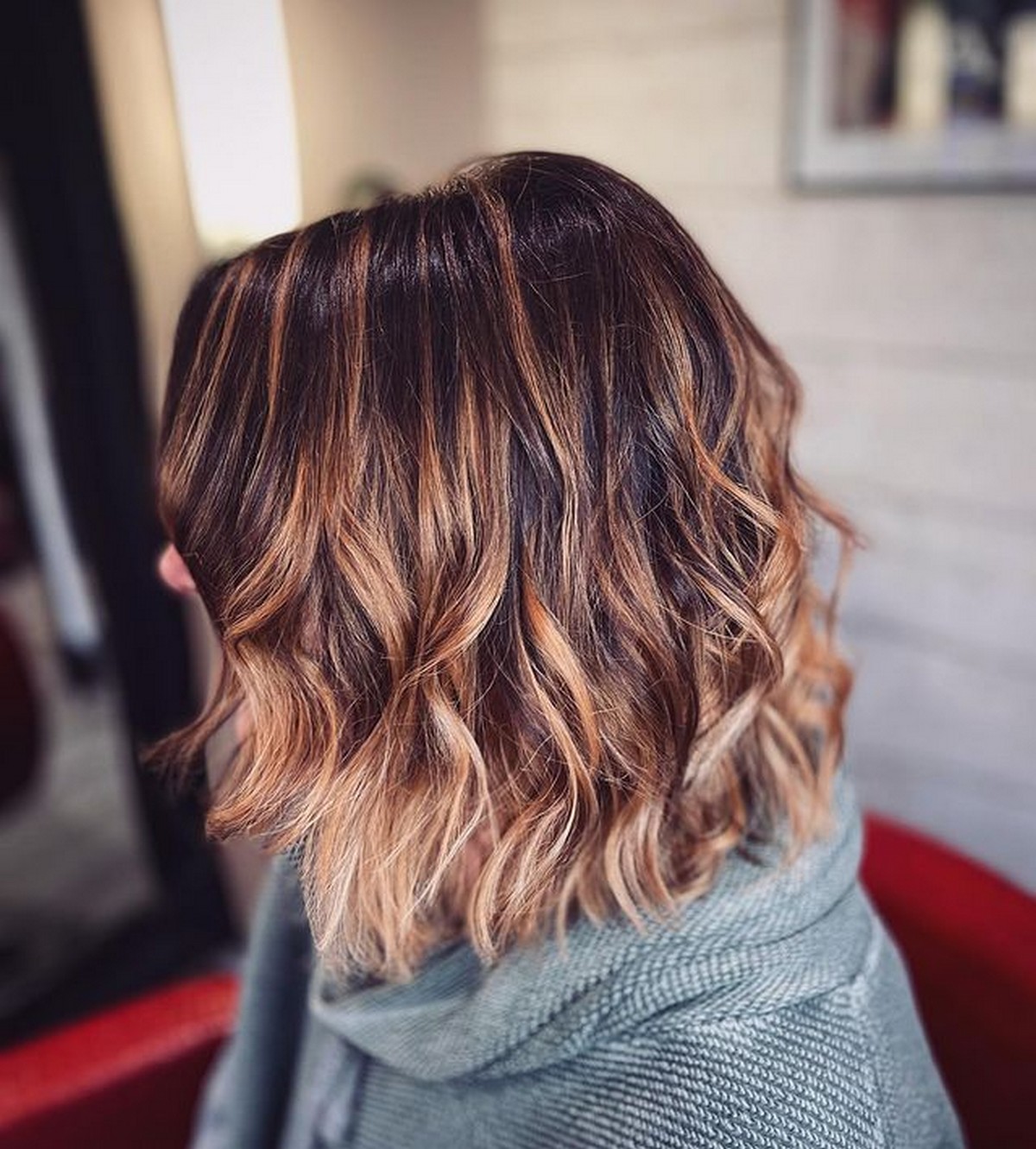 Choppy Layer With Balayage