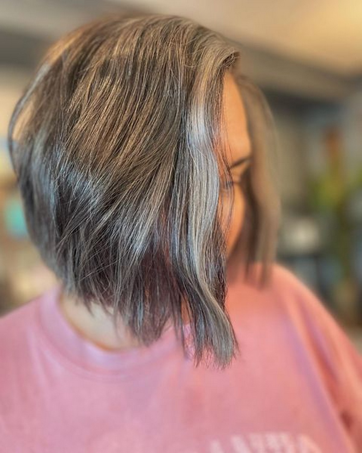 Silver Highlights On Black Hair