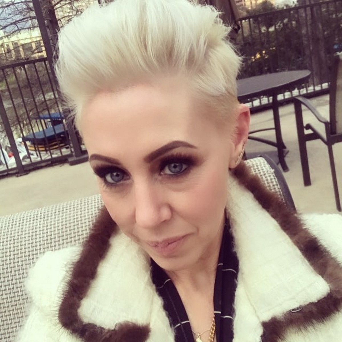 Platinum Faux Hawk