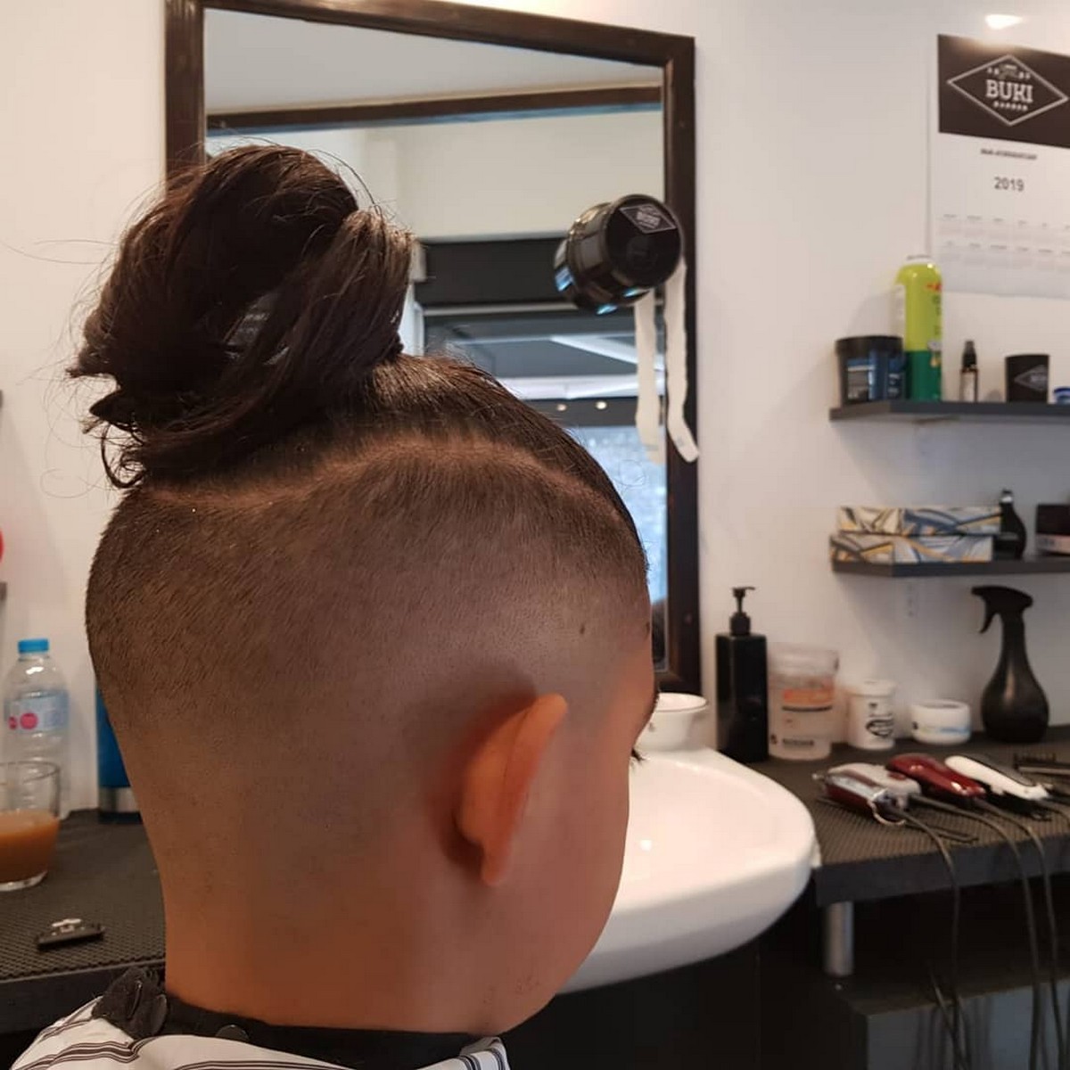 Ponytail Fade