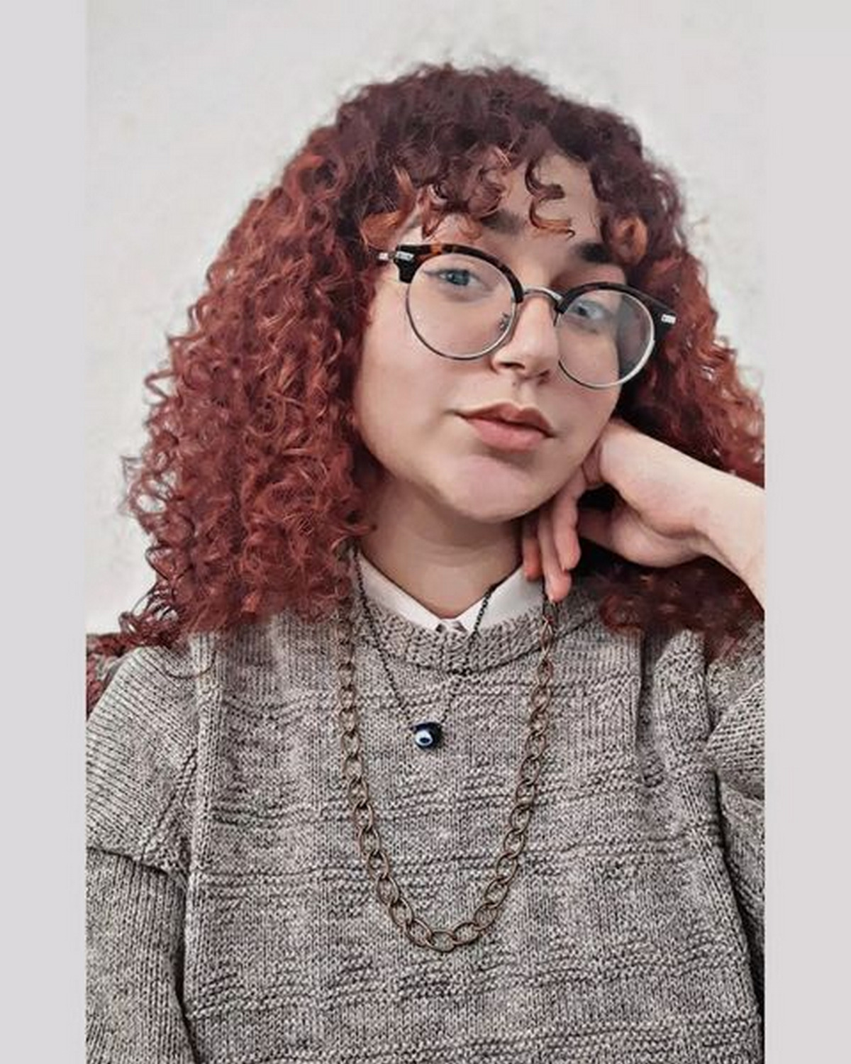 Rock Curtain Bangs On Curly Hair