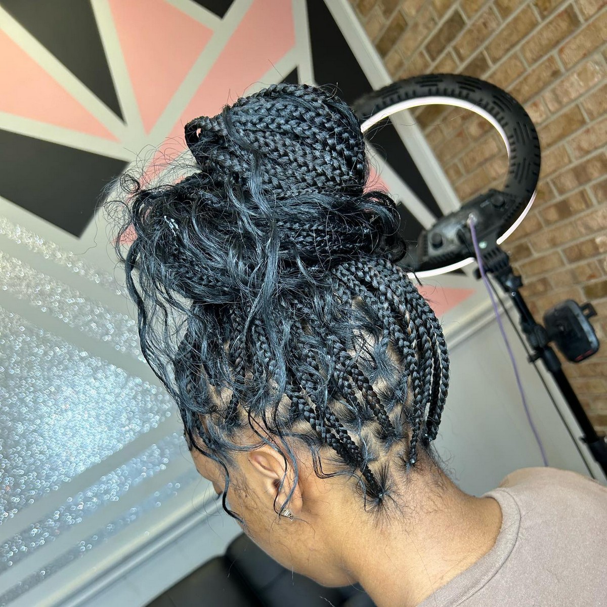 Soft Locs With Bohemian Bun