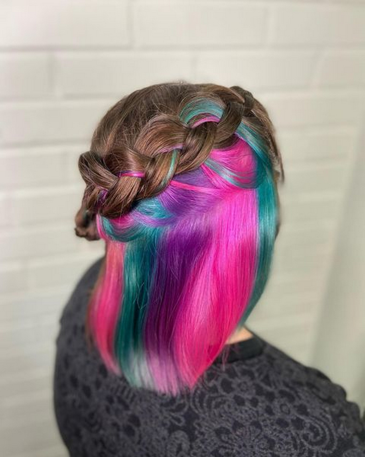 Unicorn Underneath Hair Color 