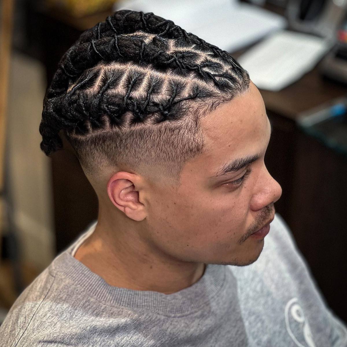 Dread Mohawk With Line Up