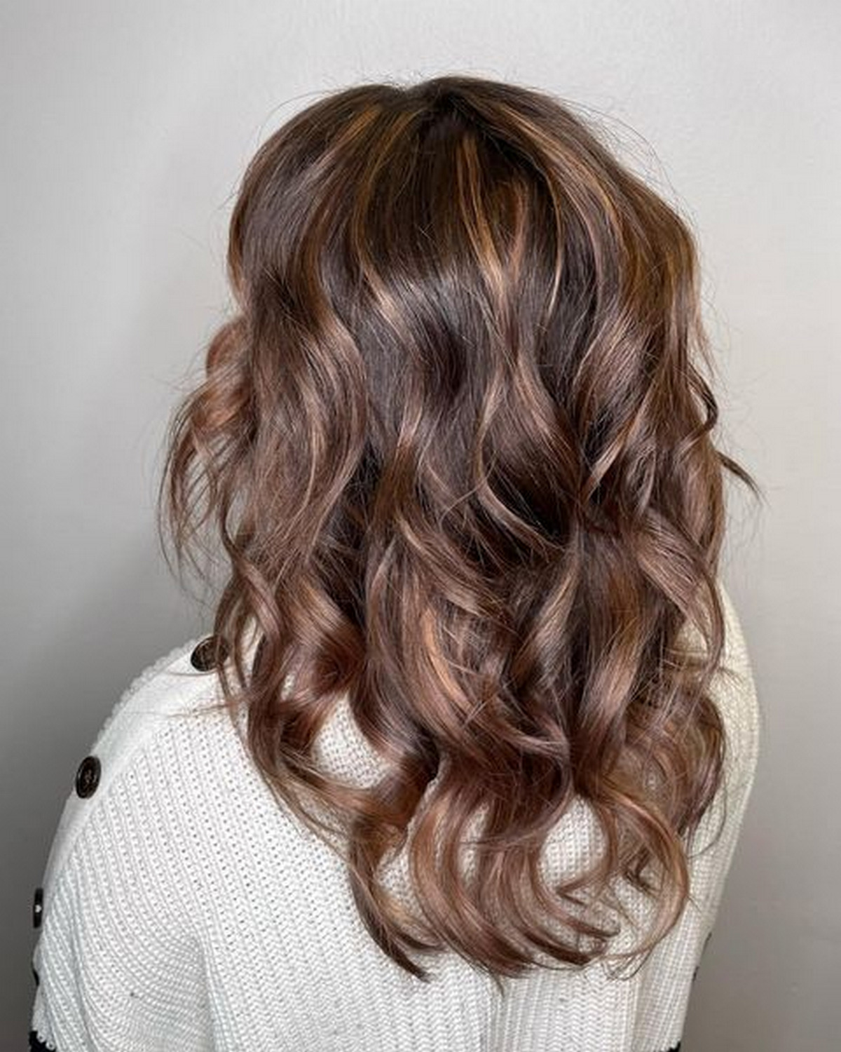 Light Brown Highlights on Dark Brown Hair