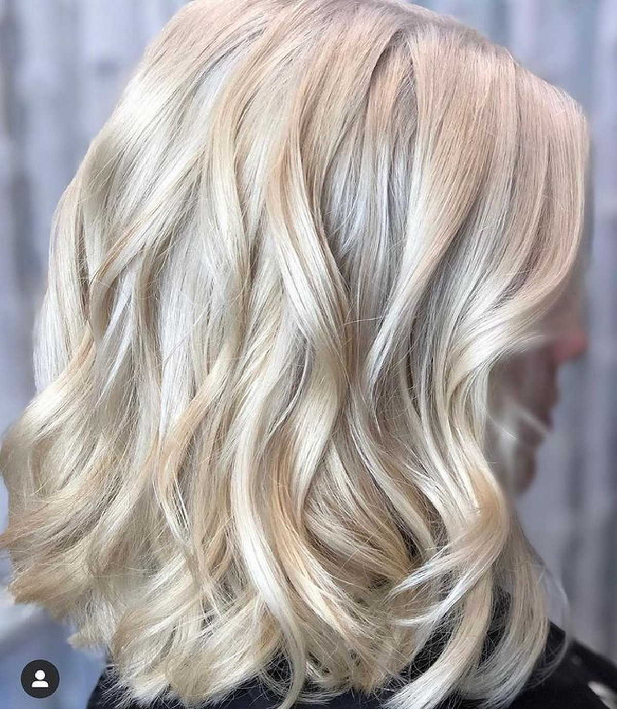 Platinum Blonde Wavy Bob