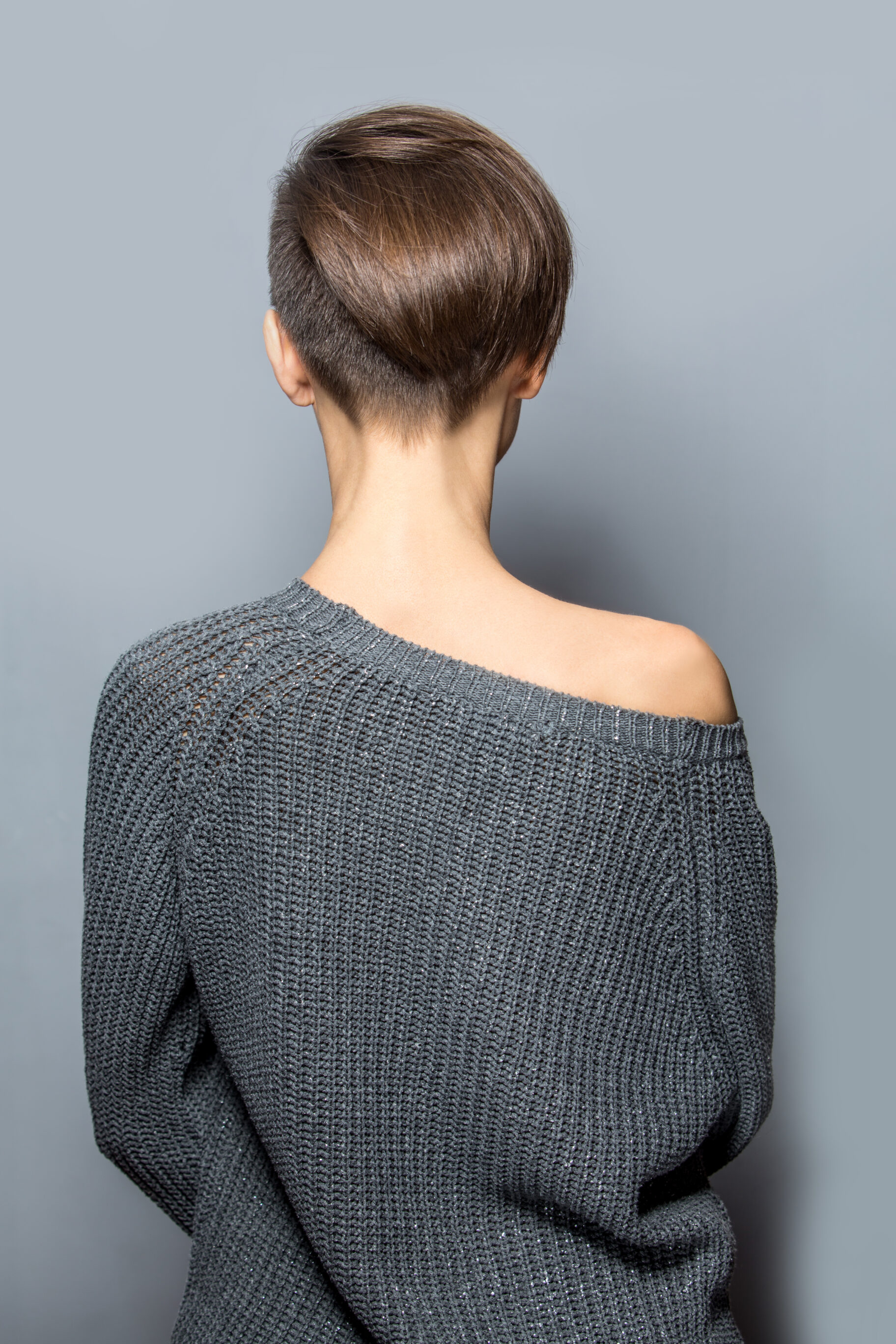 Edgy Short Haircut With Clipped Sides And Back