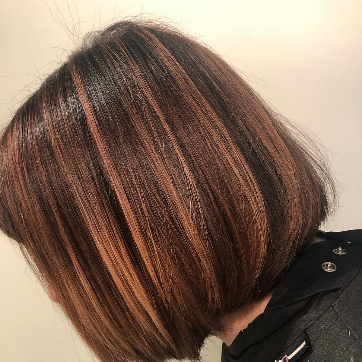Nape-Length Chocolate Brown Bob
