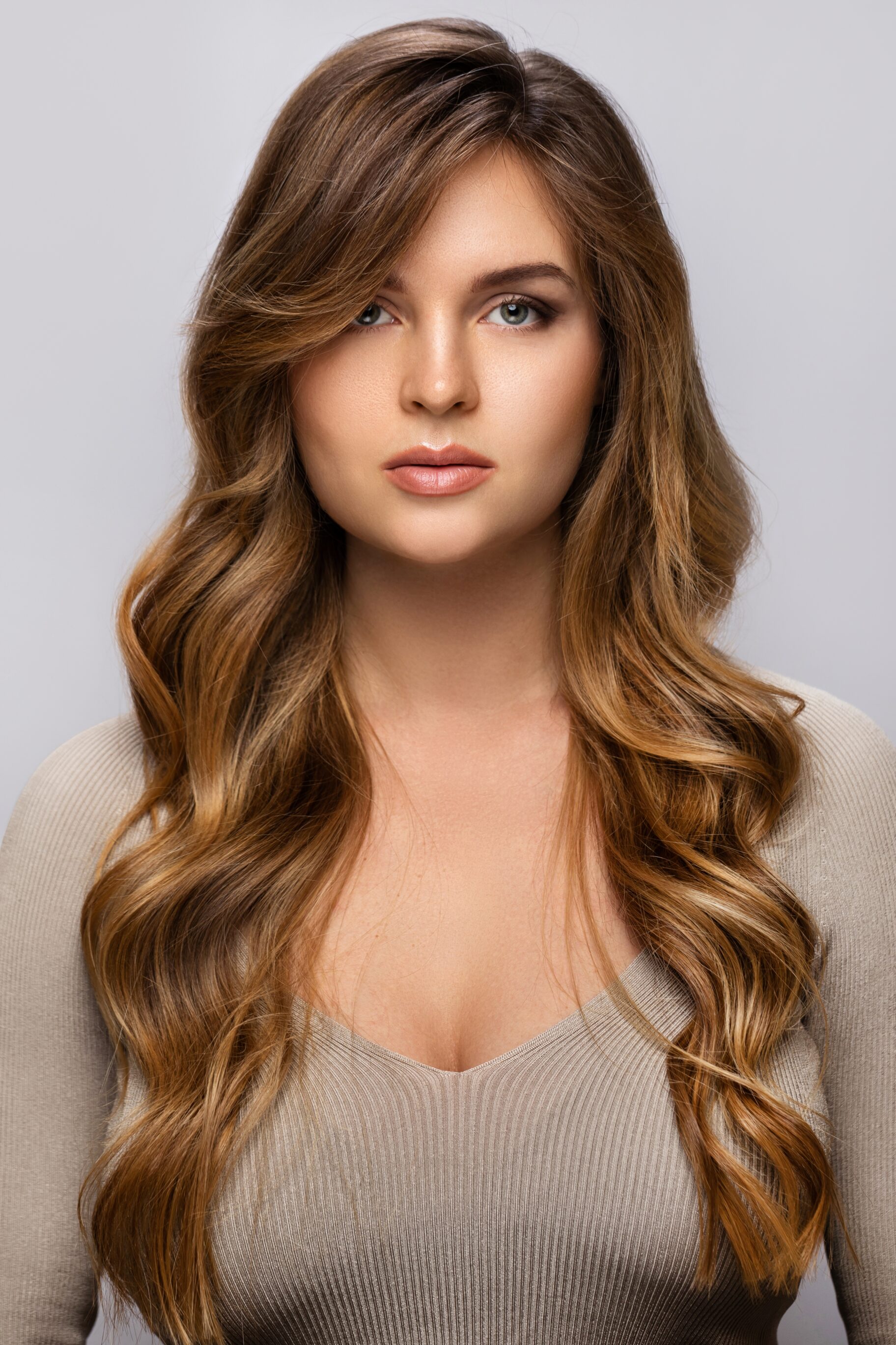 Naturally Blended Light Brown Hair