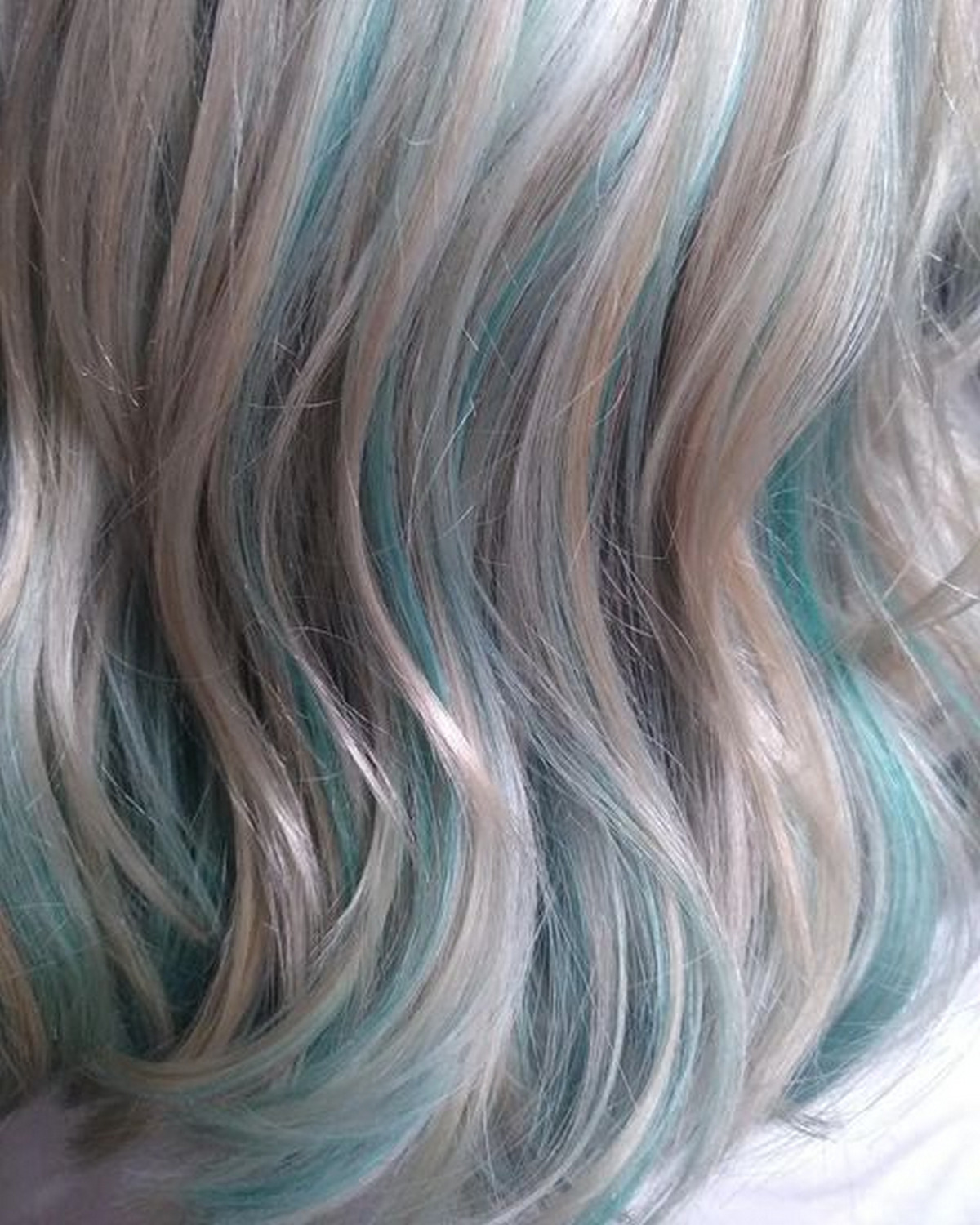 Seafoam Green Underneath Hair Color
