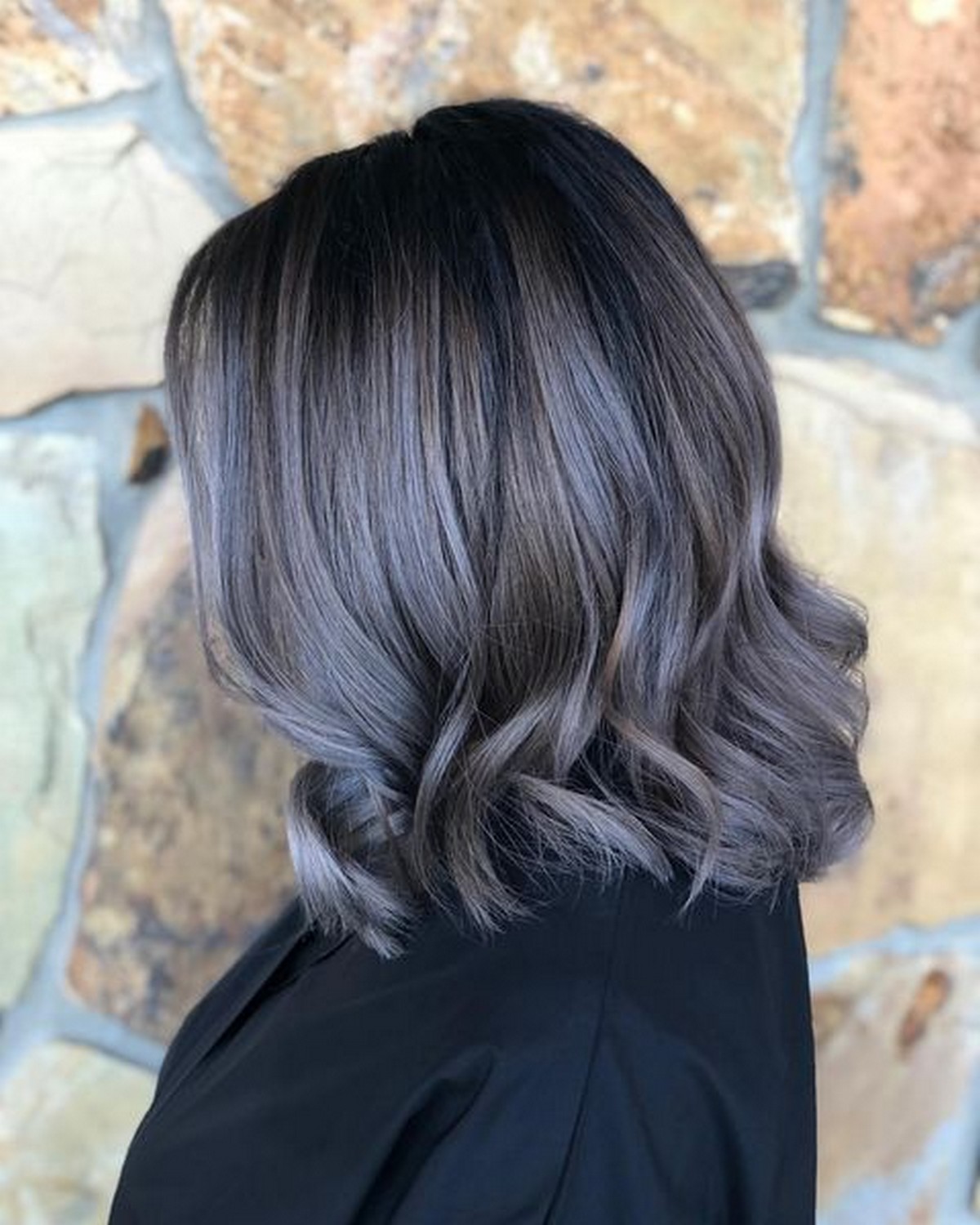 Purple Gray Bob