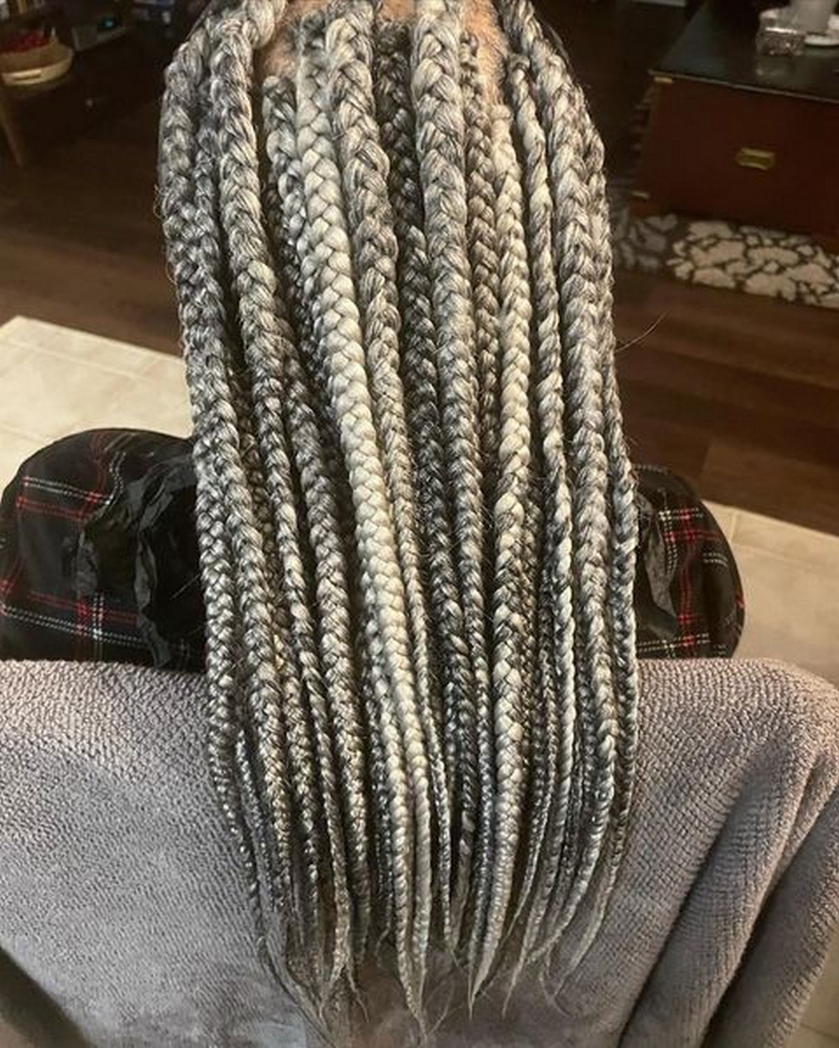 Gray Hair In Braids