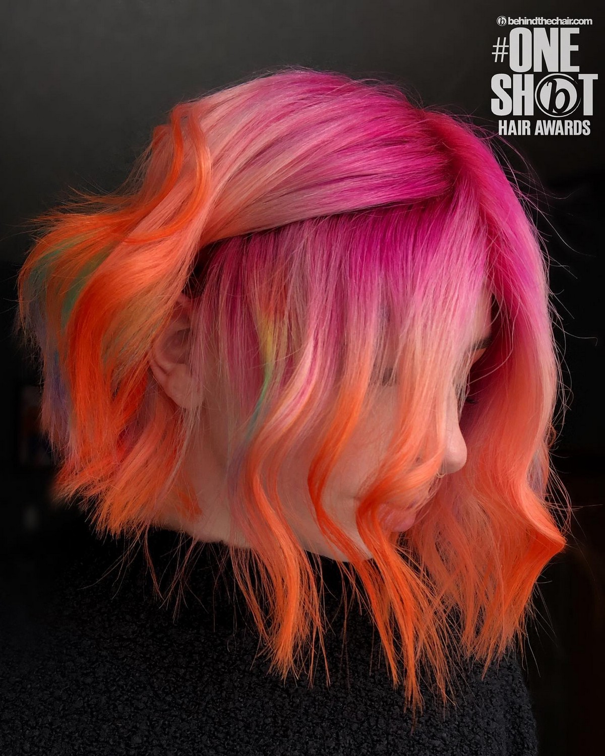 Pink and Orange Hair