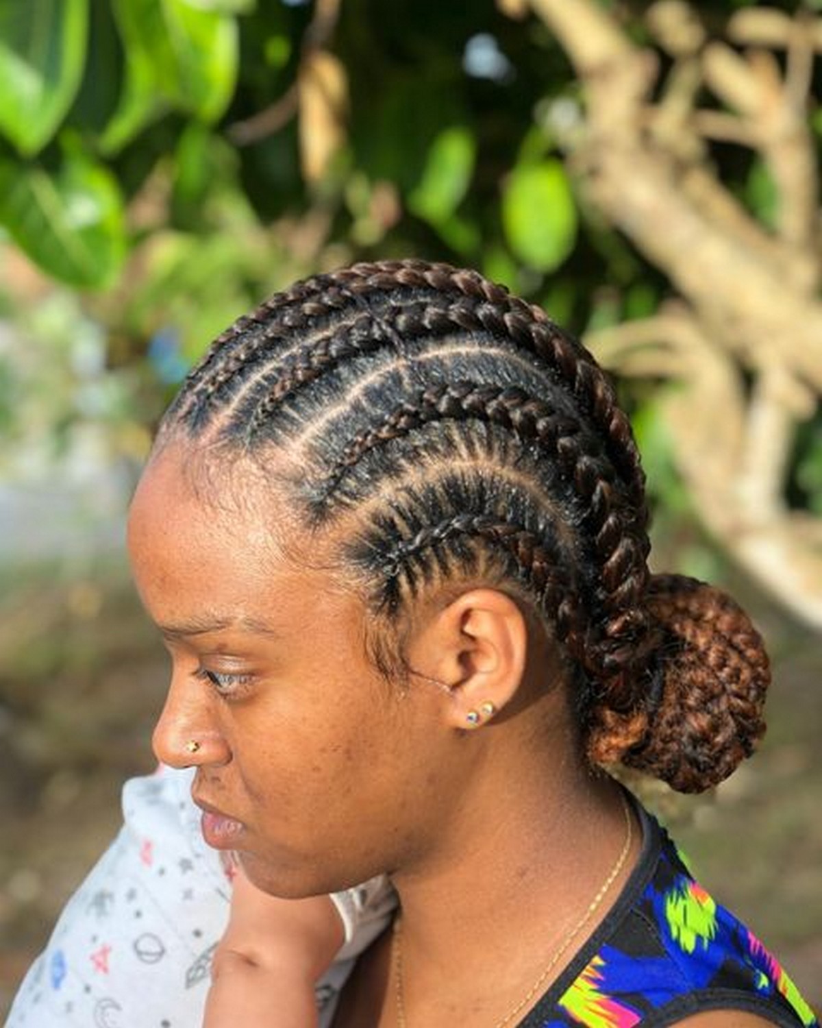 Soft Locs With Low Bun