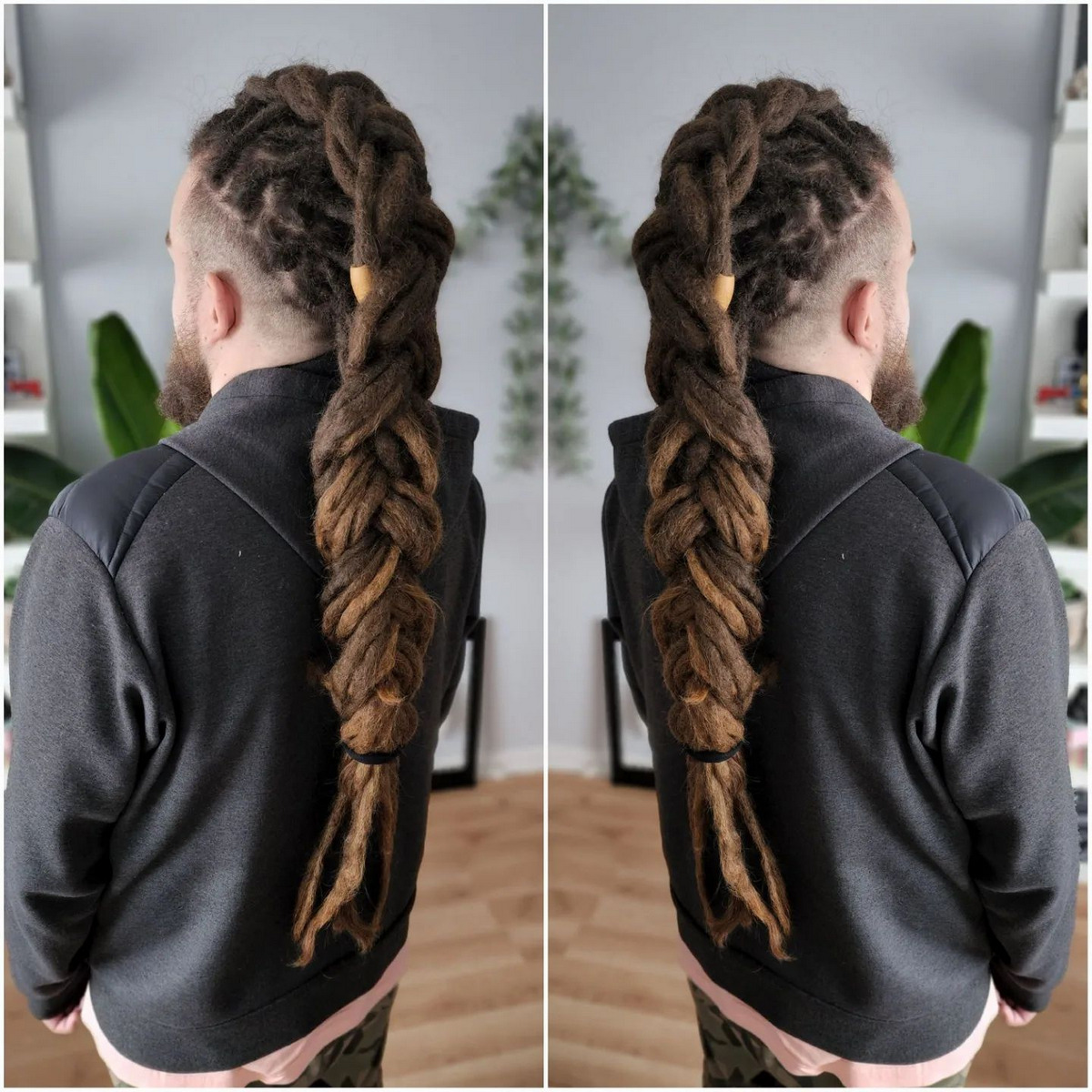 Taper Fade with Viking Dreadlocks