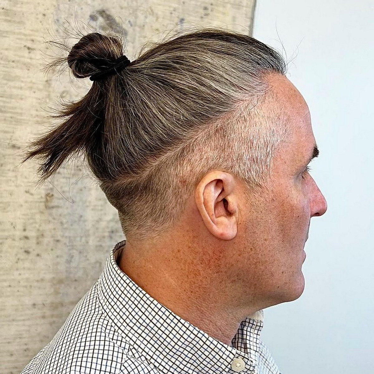 Top knot hairstyle