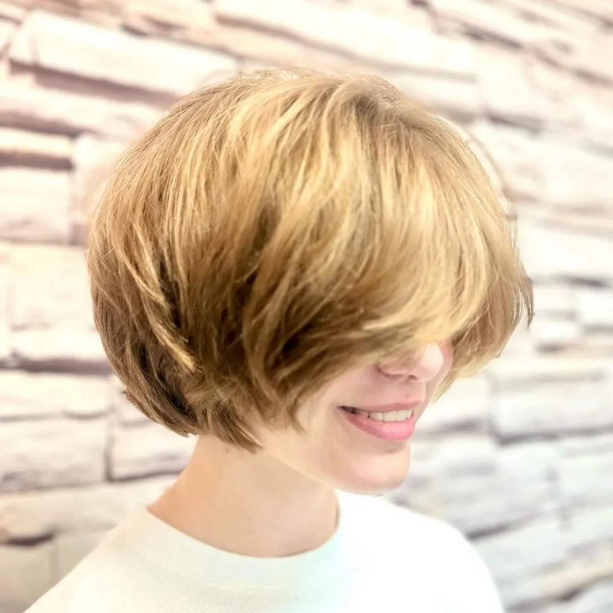 Chin-Length Layered Bob