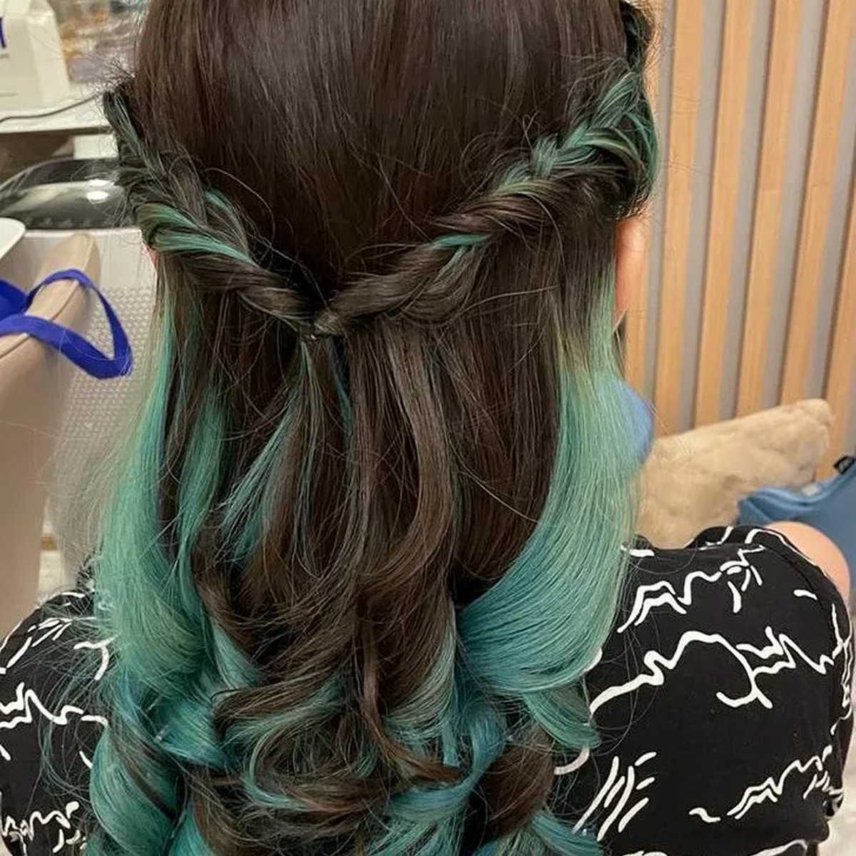 Mint Green Underneath Hair Color