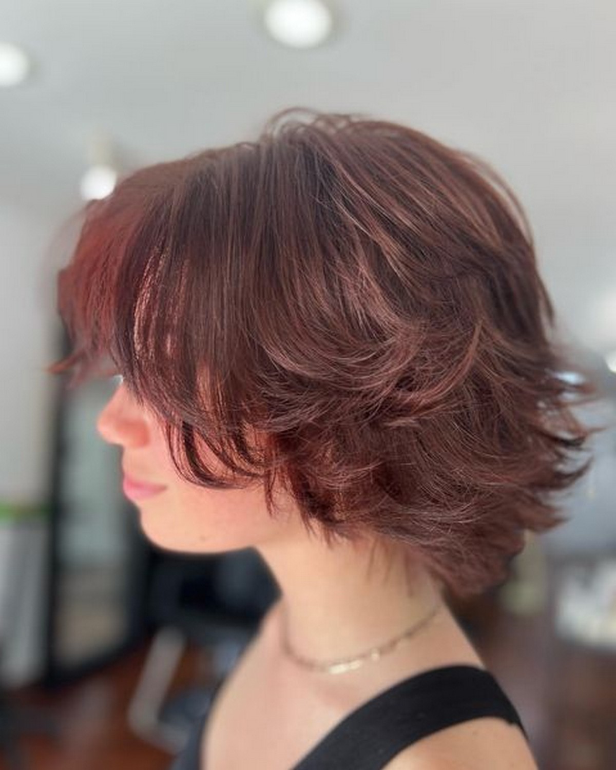 Auburn-Mahogany Hair Color
