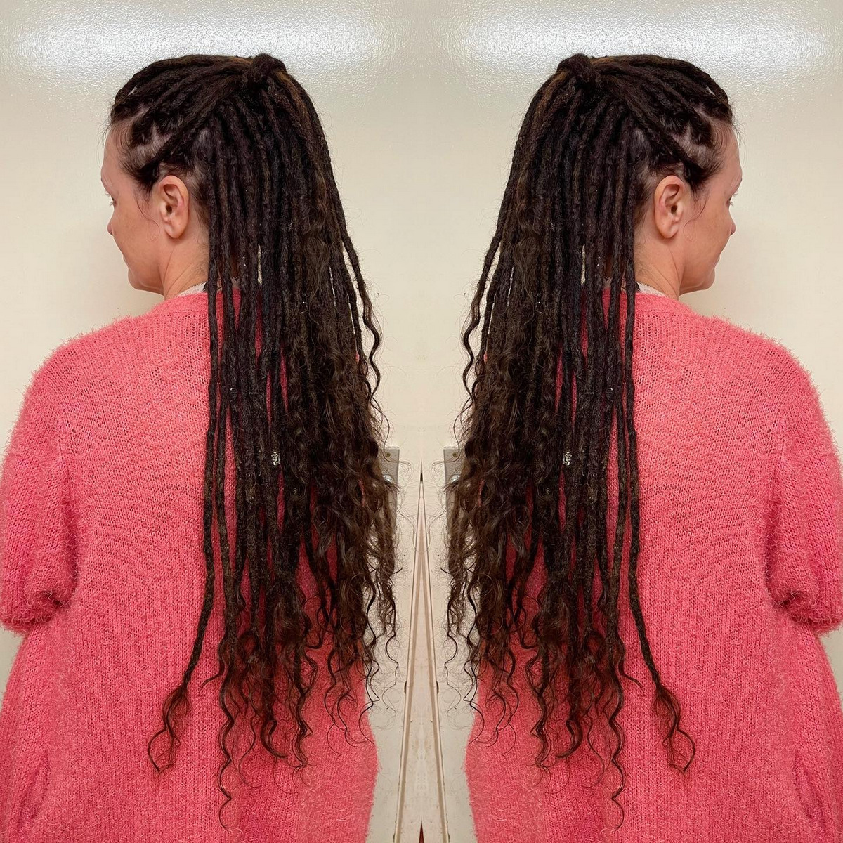 Long Hair Locs With Curly Ends