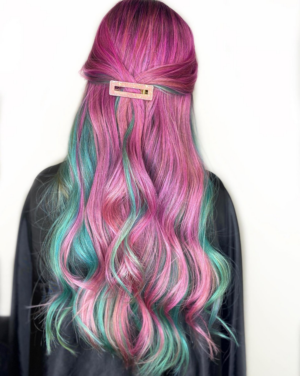 Pink And Teal Hair