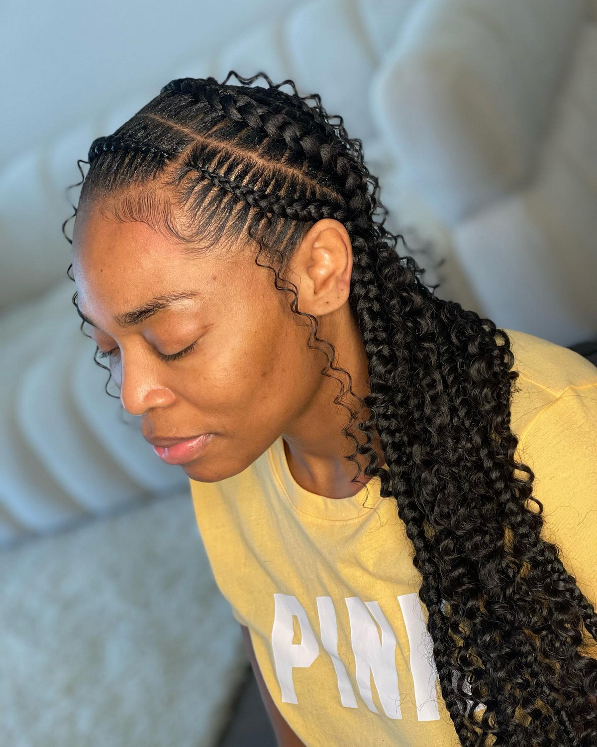 Large Stitch Cornrow Braids 