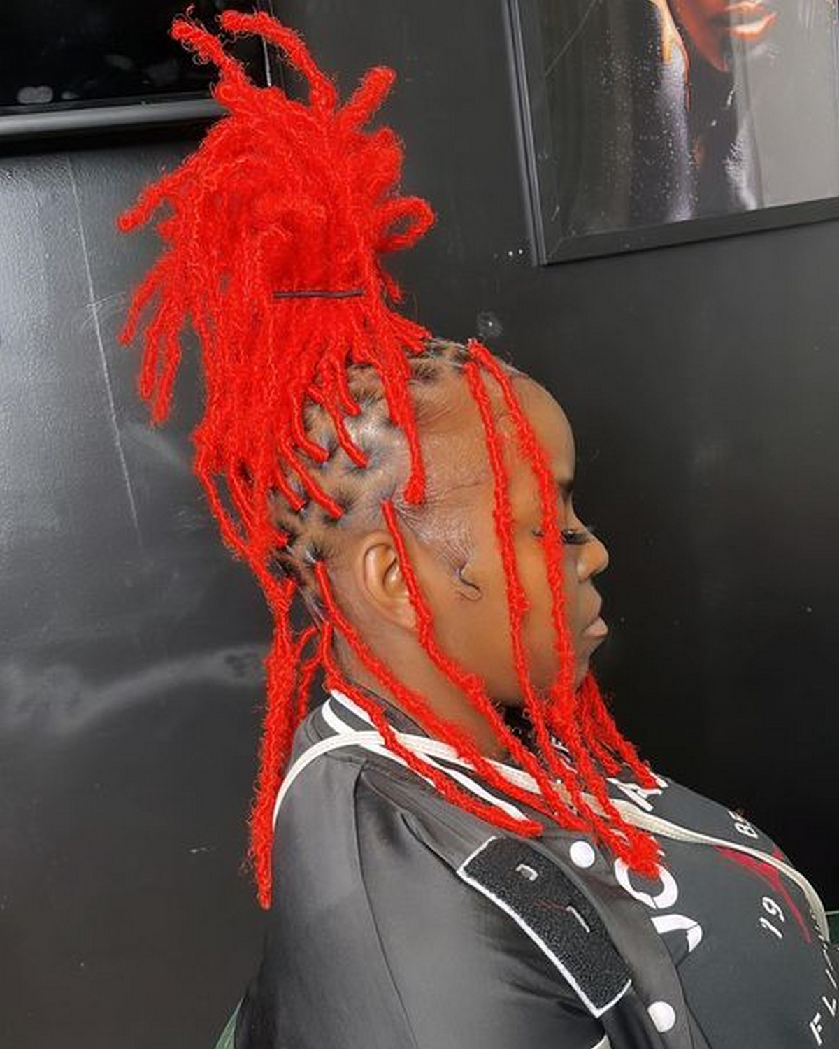 Orange Tower Ponytail Crochet