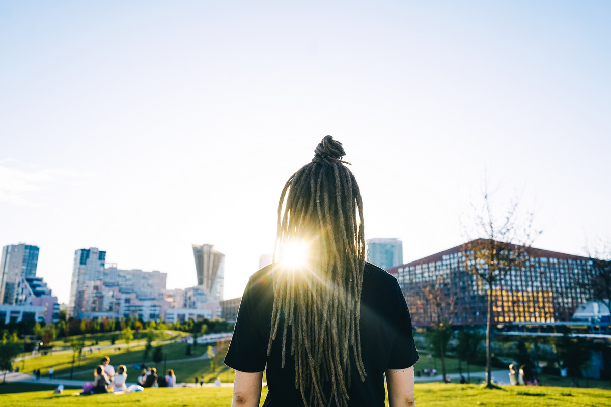 Hafl Up Half Down Long Dreadlocks