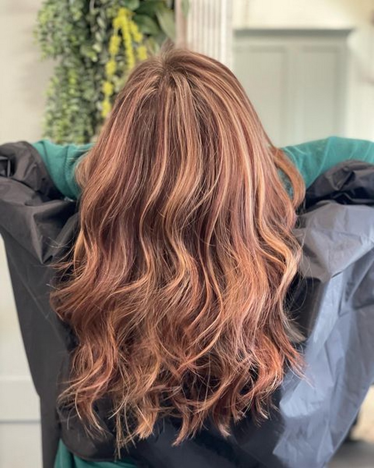 Rich Red And Blonde Highlights On This Beauty