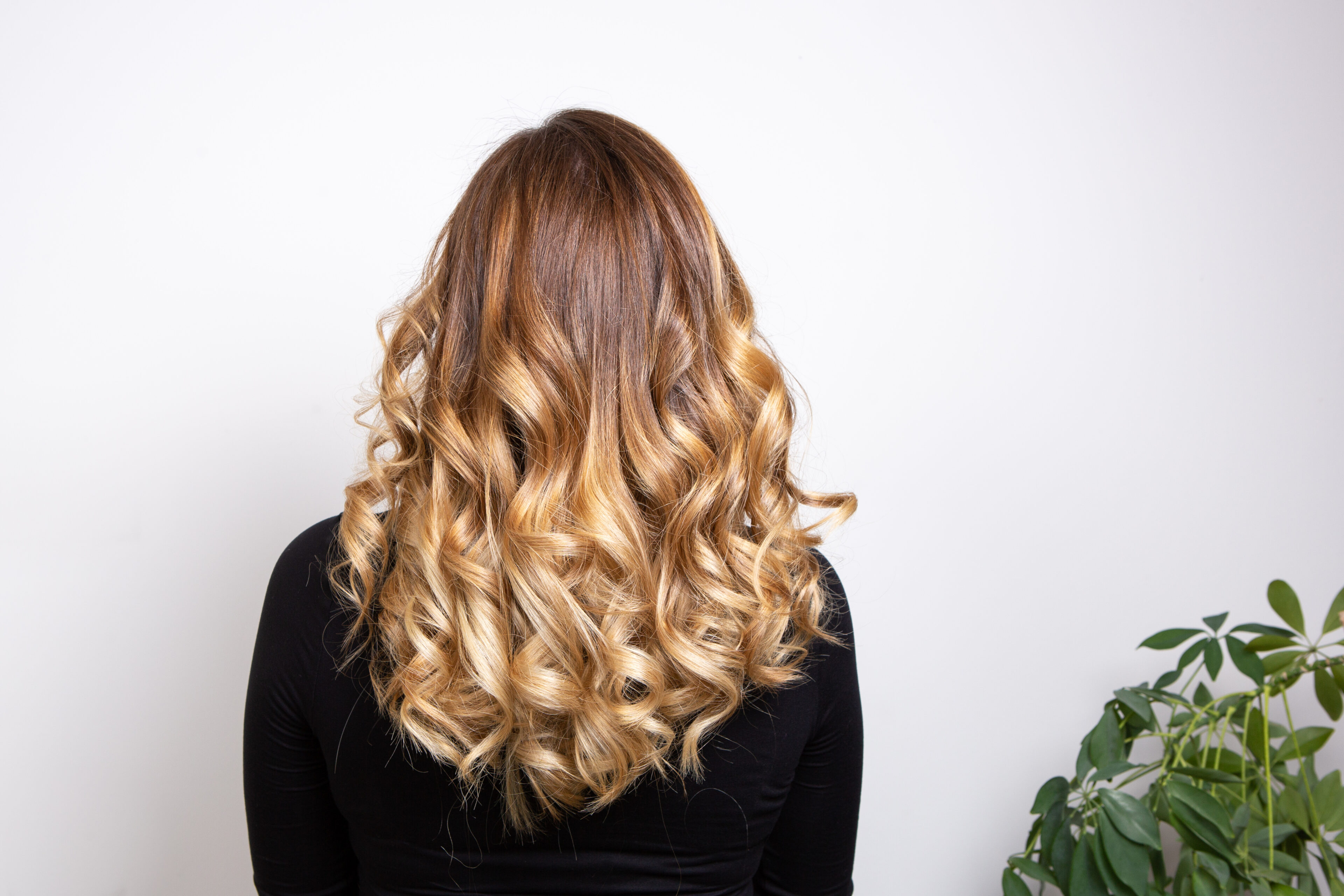 Strawberry Blonde Balayage On Auburn