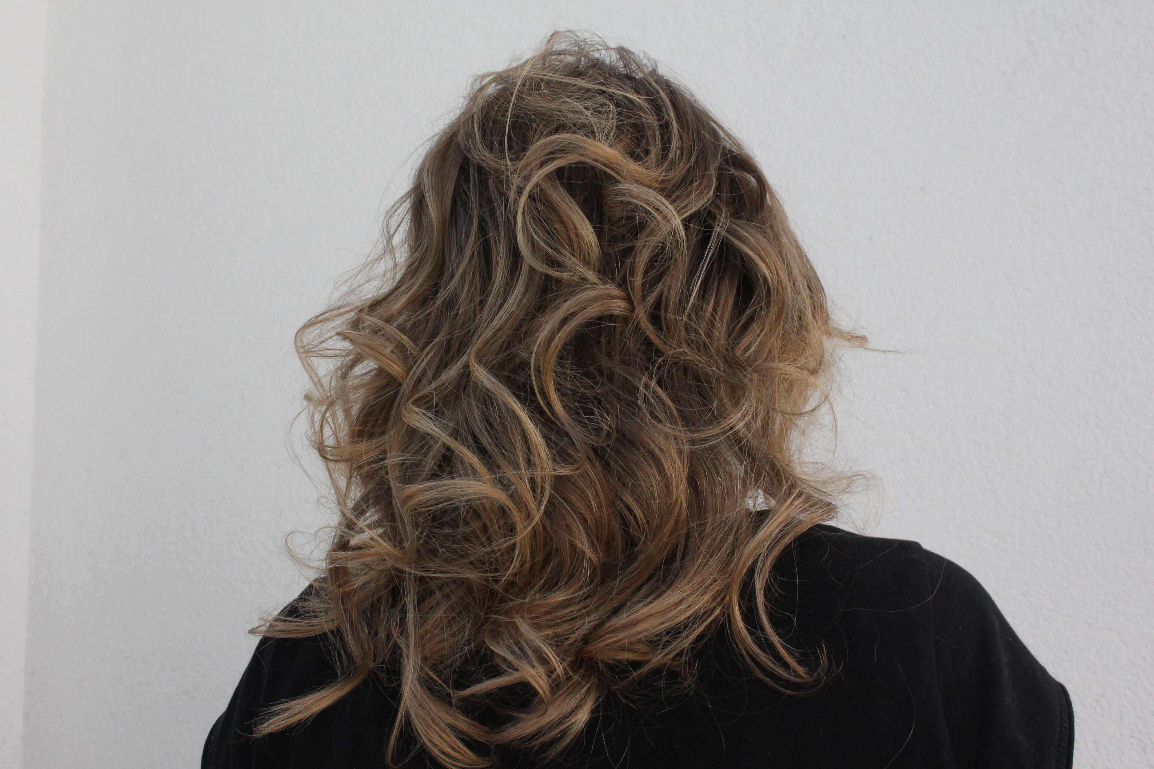 Blonde Balayage with Messy Waves