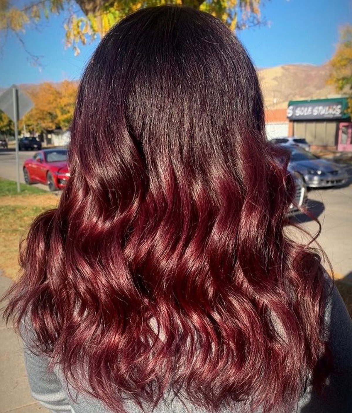 Burgundy Ombre