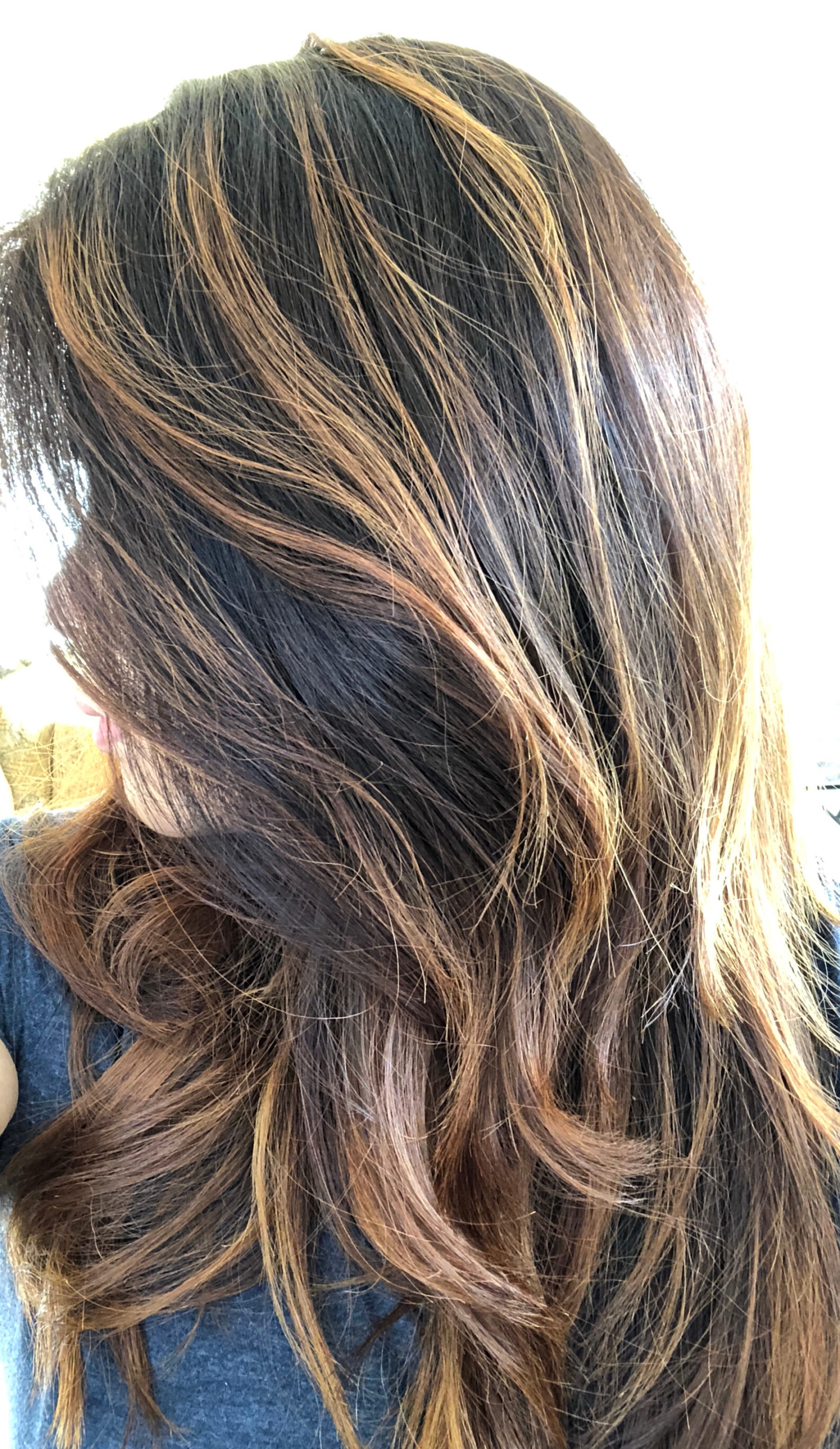 Low-Maintenance Balayage Money Piece