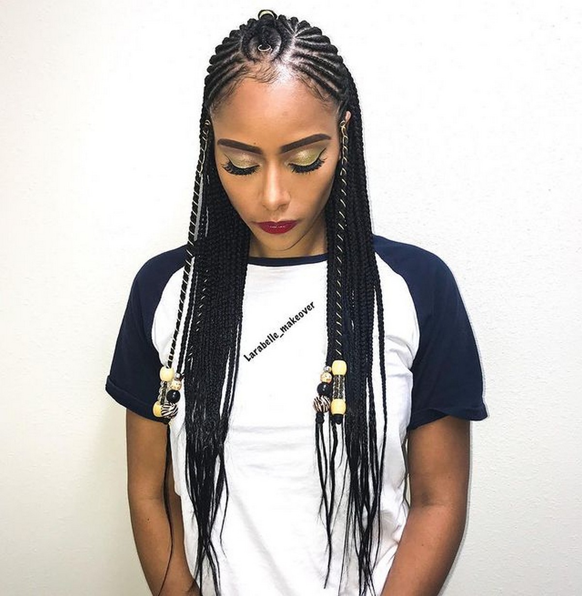 Youthful Fulani Crown With Horizontal Braids