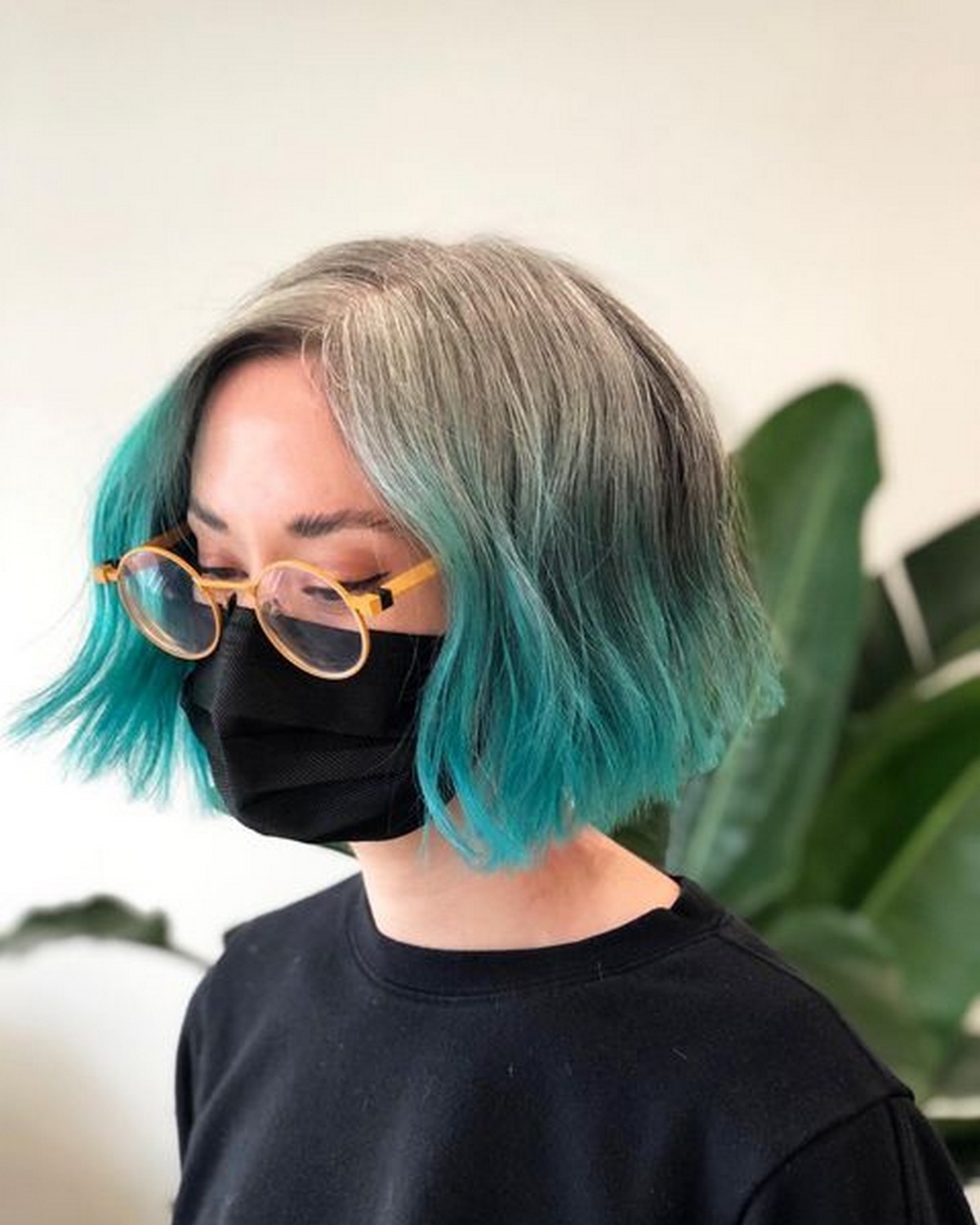 Teal and Gray Ombré