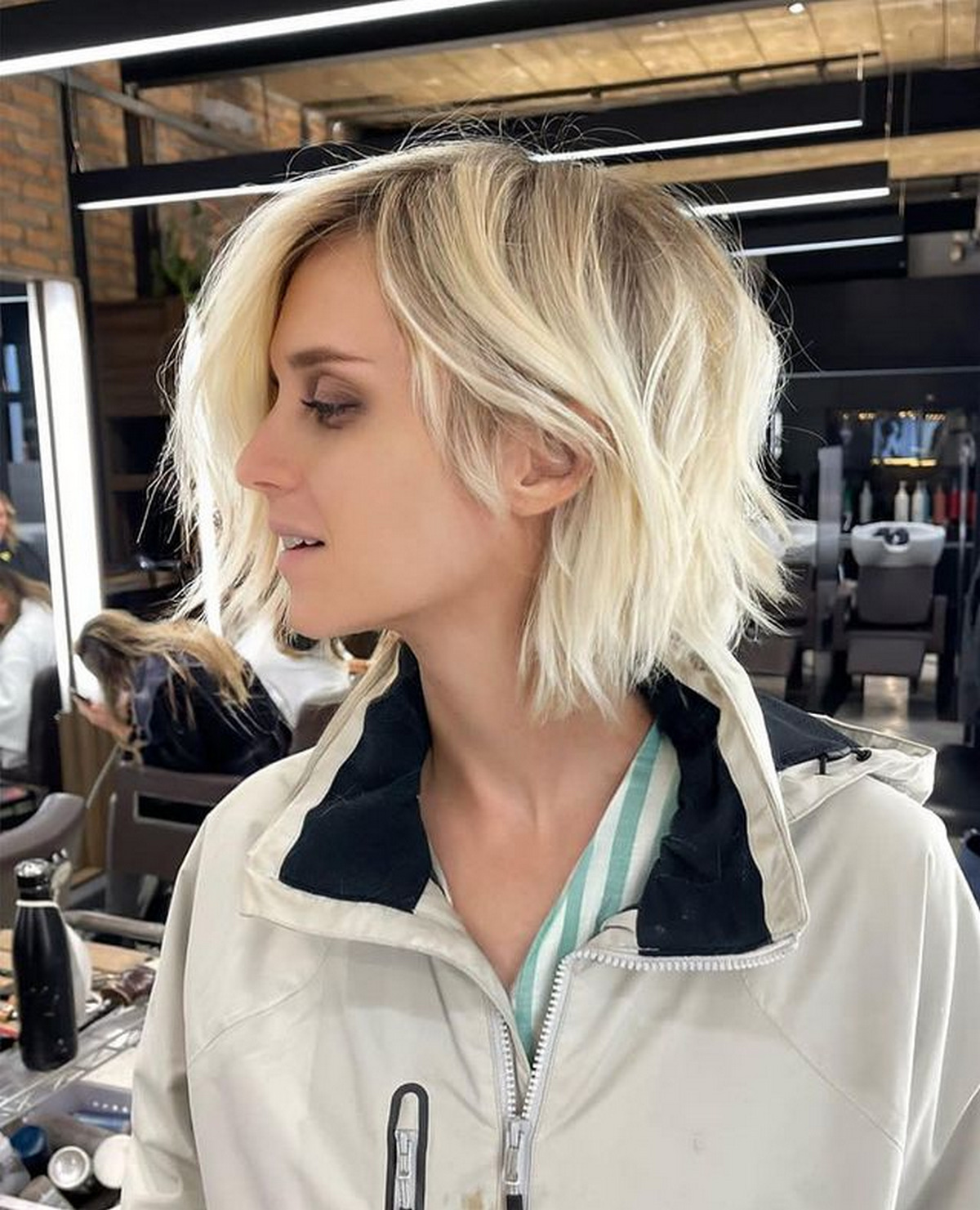 Messy Pixie Style With A Deep Side Part