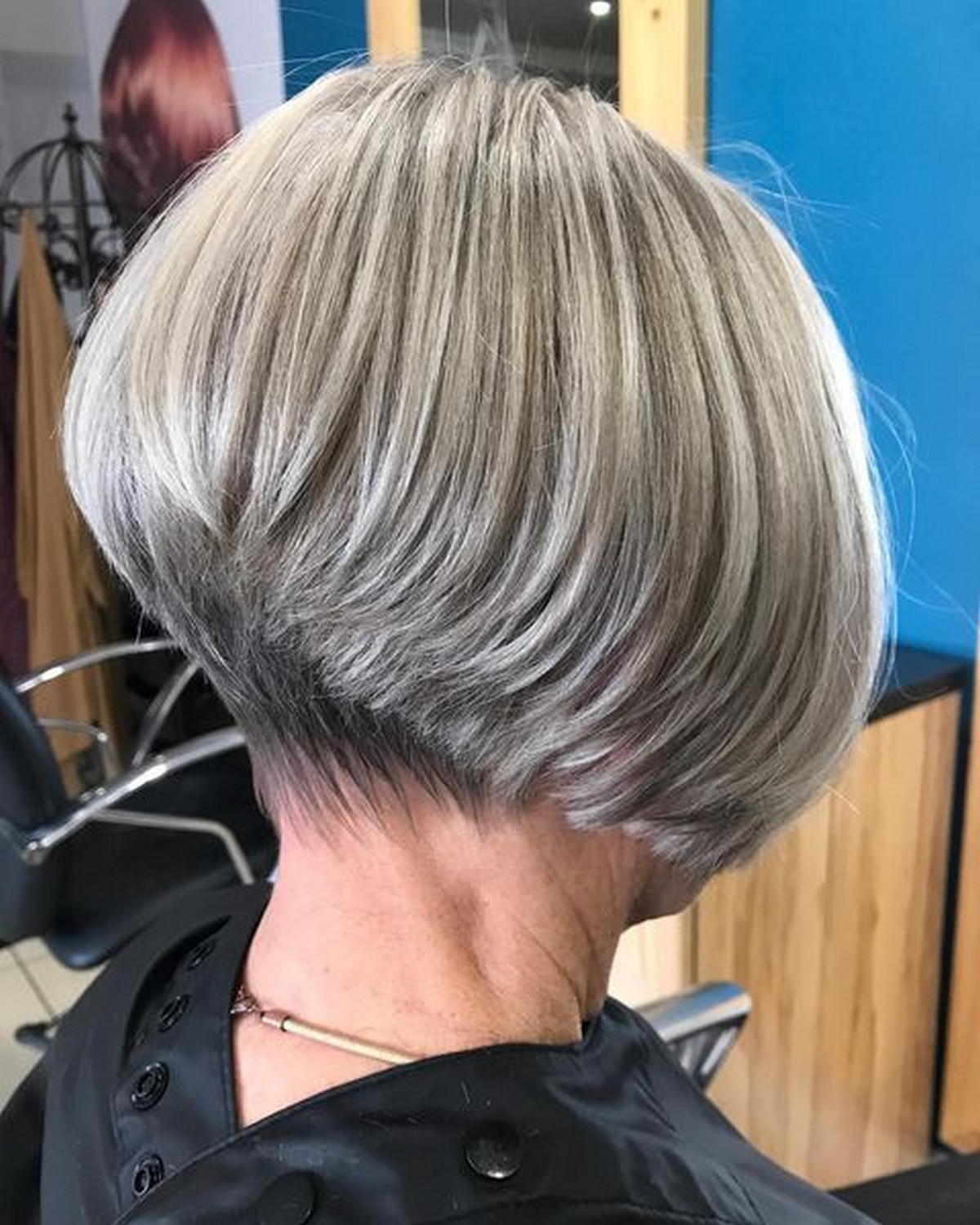 Gray Stacked Bob