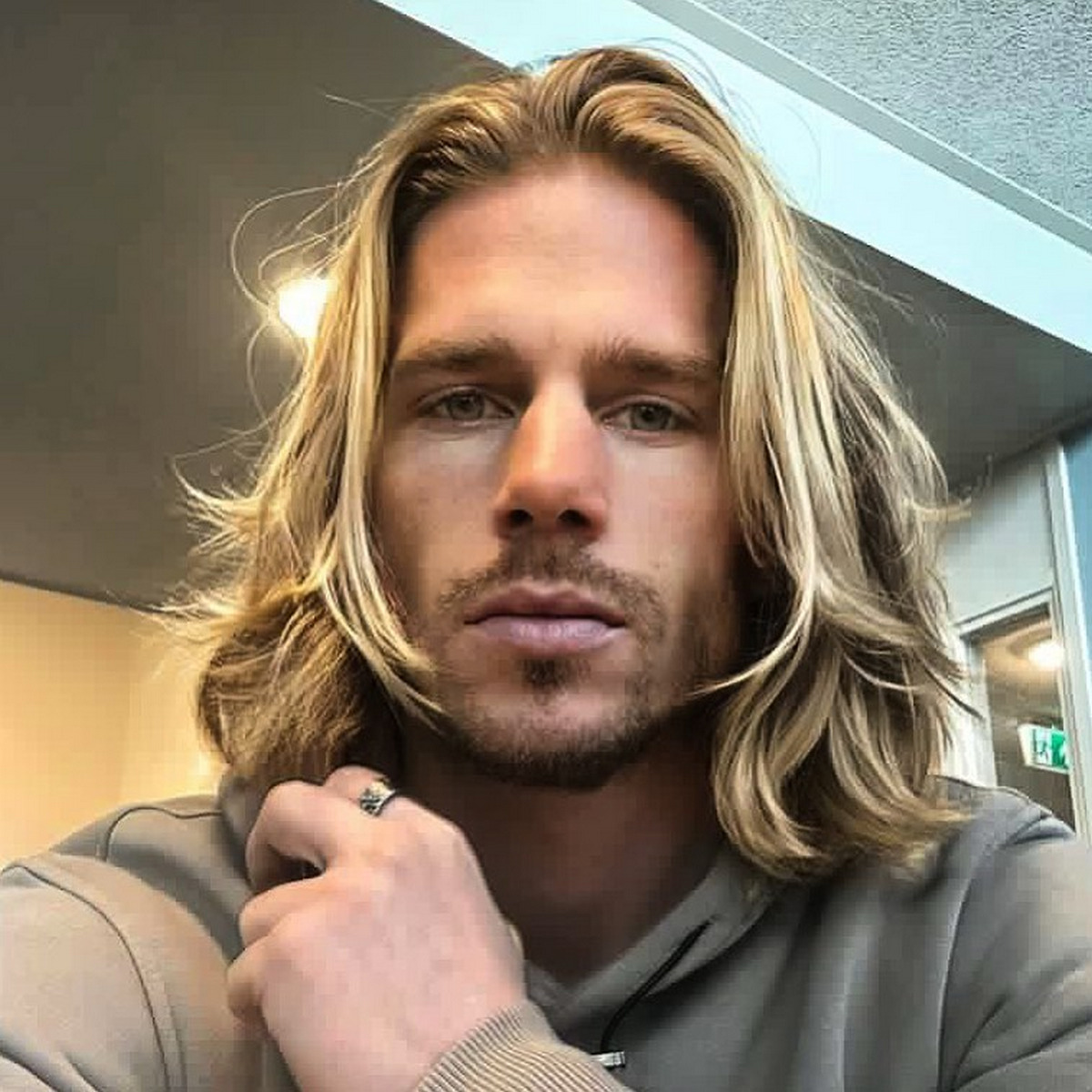Long Hair With Center Part