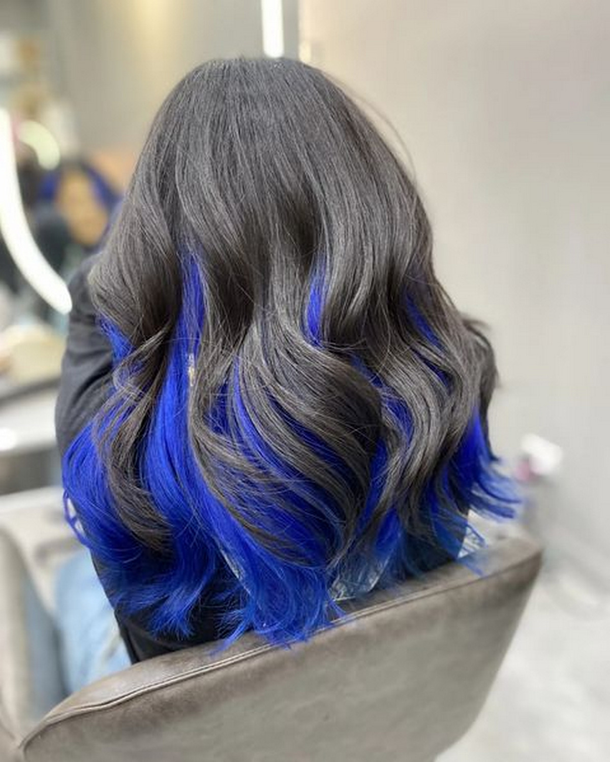  Royal Blue Underneath Hair Color 