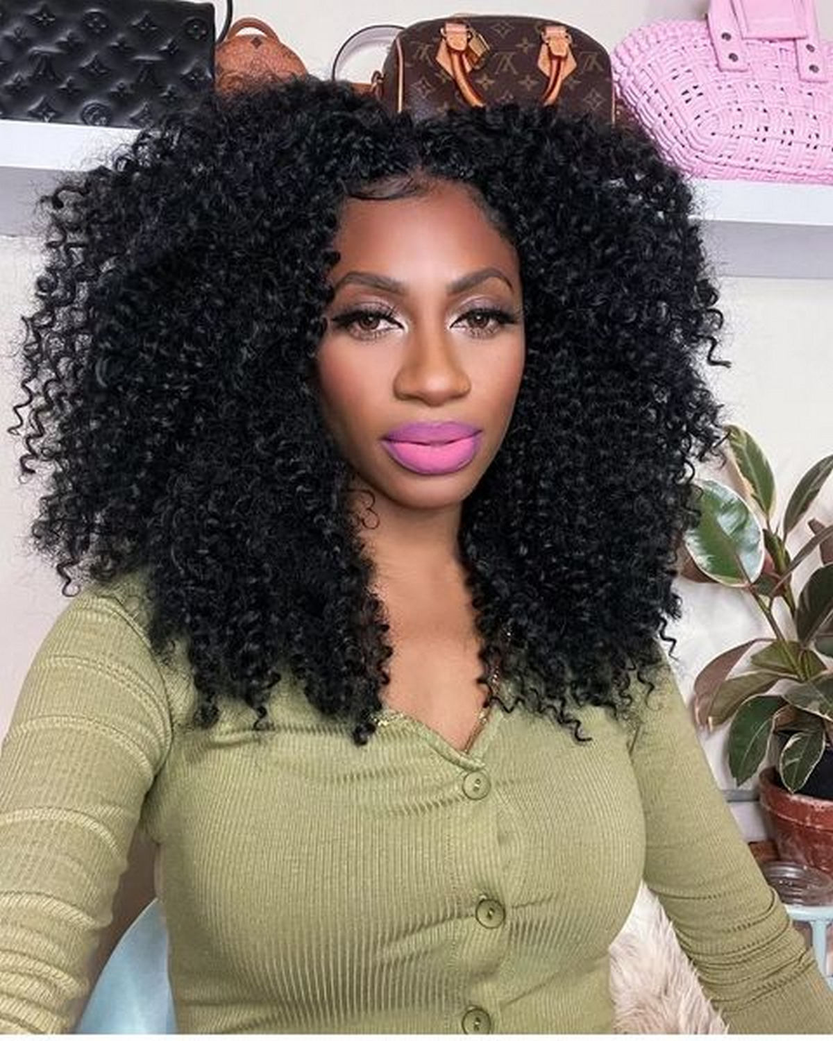 Black Classic Crochet Braid With Spring Curl