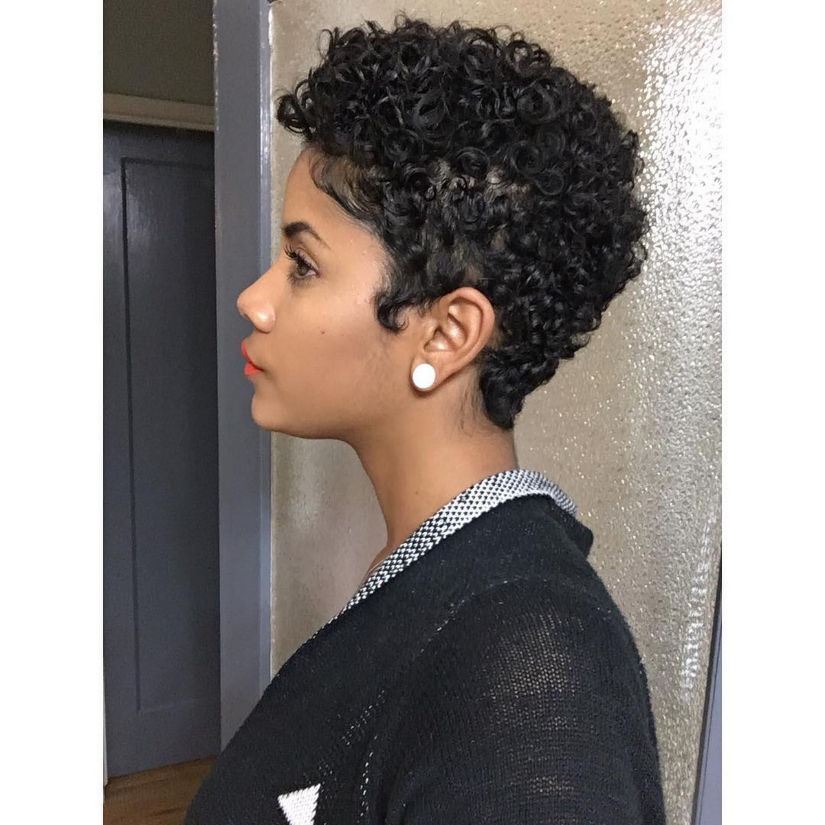 Pixie with Curls Natural Hair