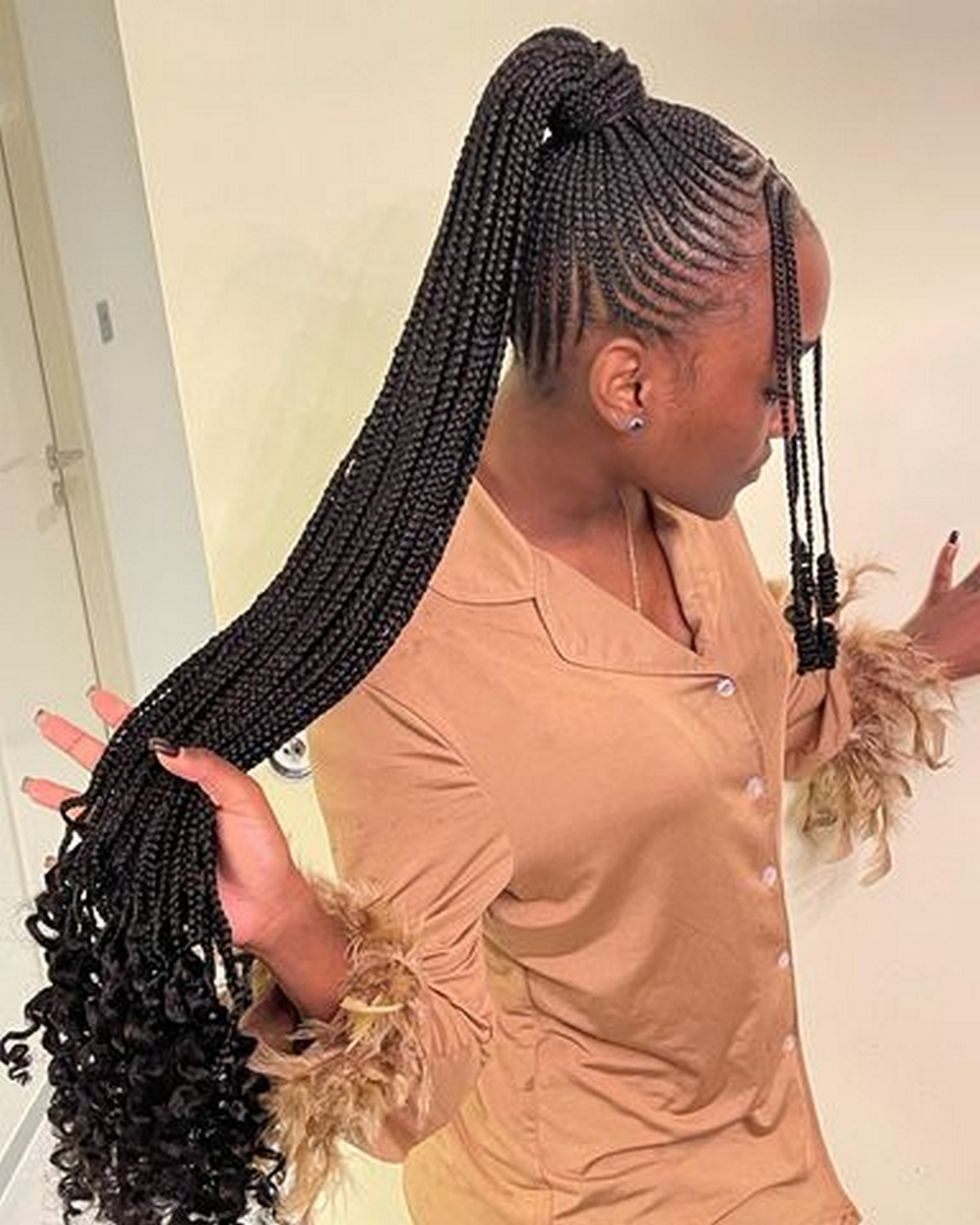 Ponytail With Curly Ends