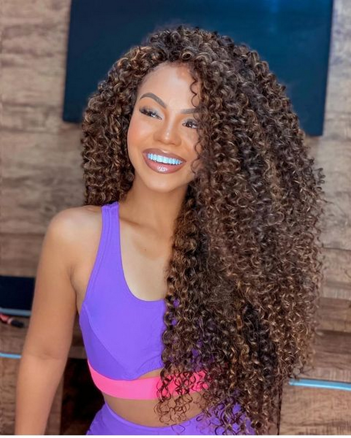 Long Crochet Braid With Afro Curly