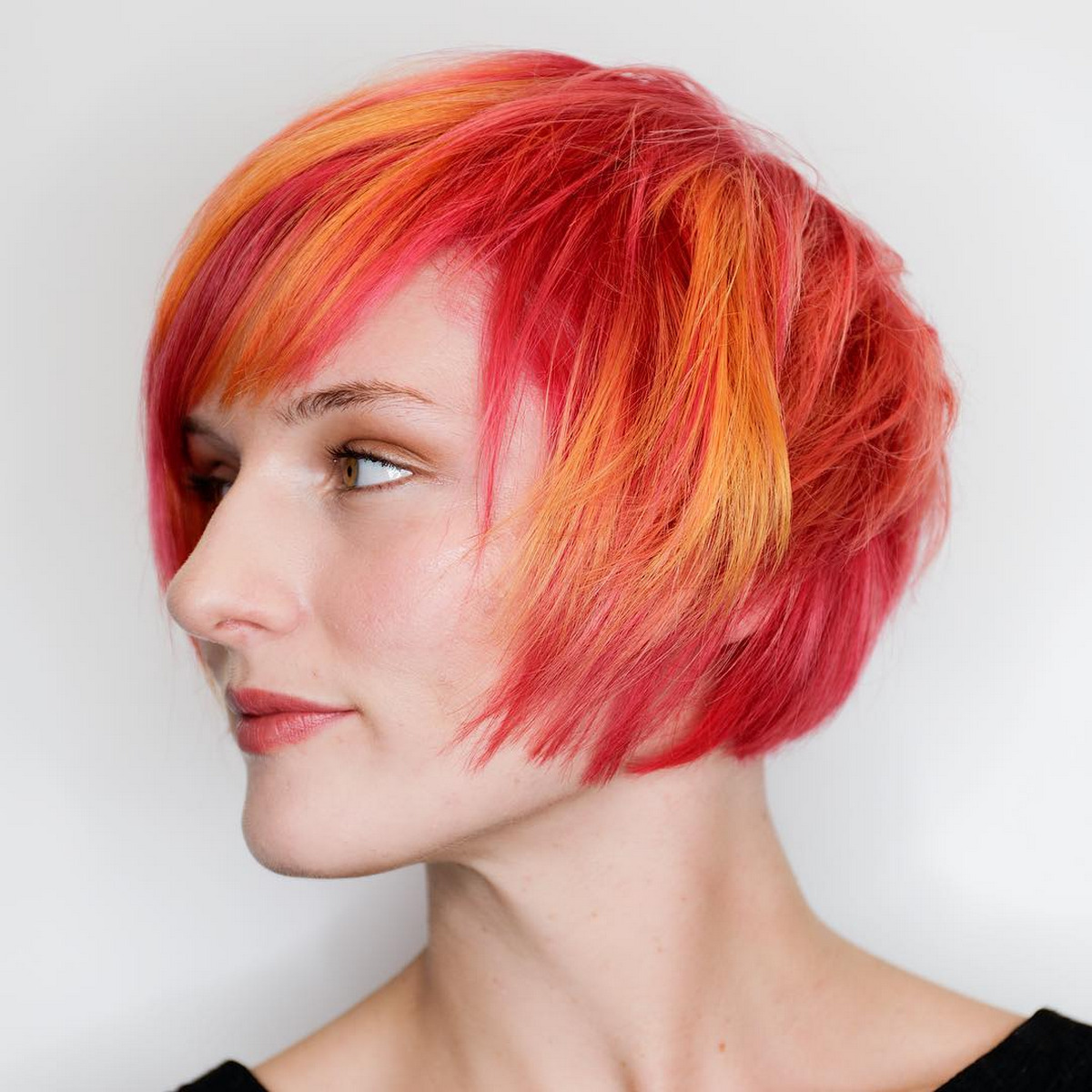 Fire Color Soft And Layered Bixie