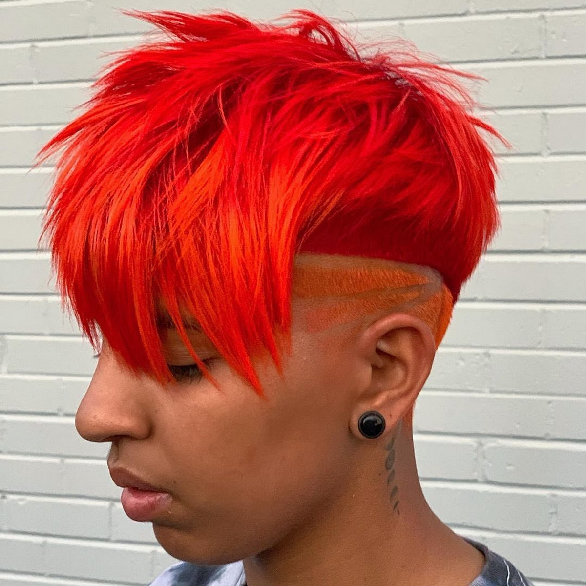 Undercut Pixie Bob Haircut