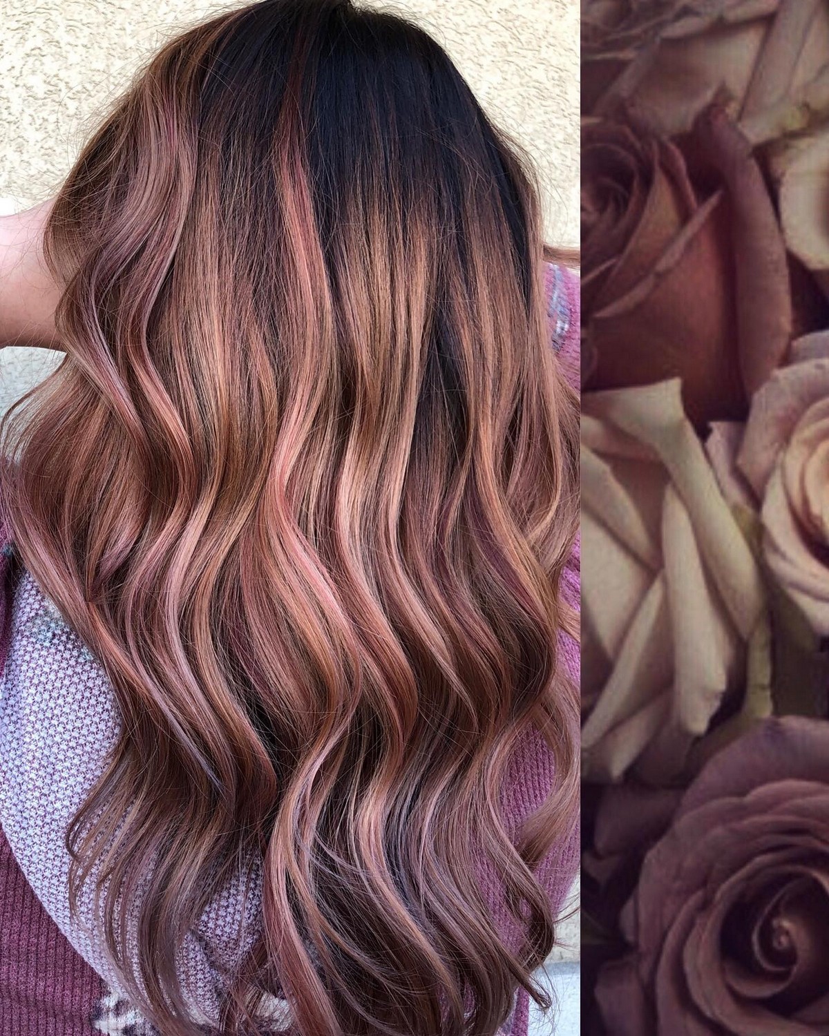 Rose Taupe Hair